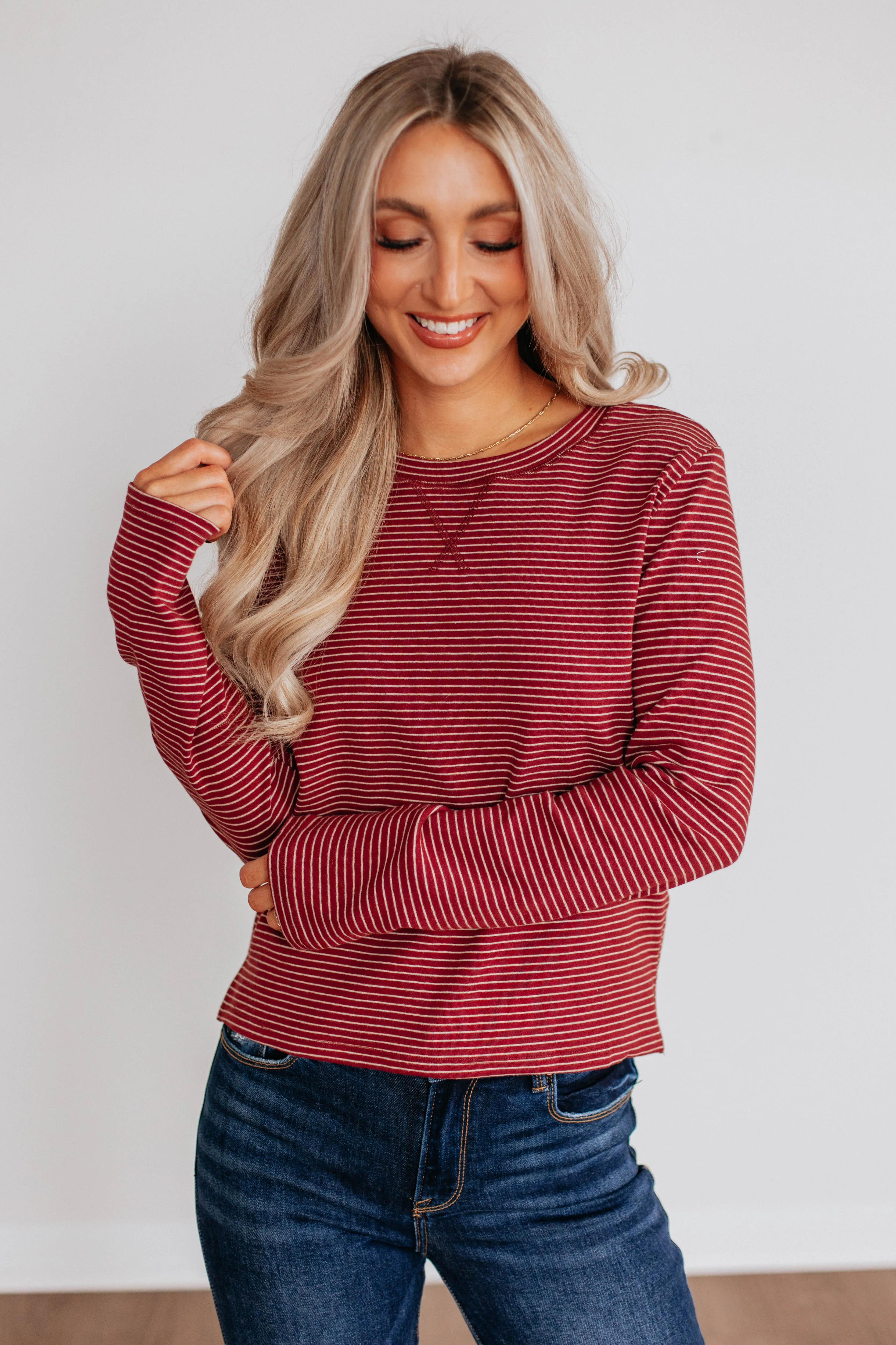 Peterson Striped Top sold by Wild Oak Boutique product image thumbnail 2