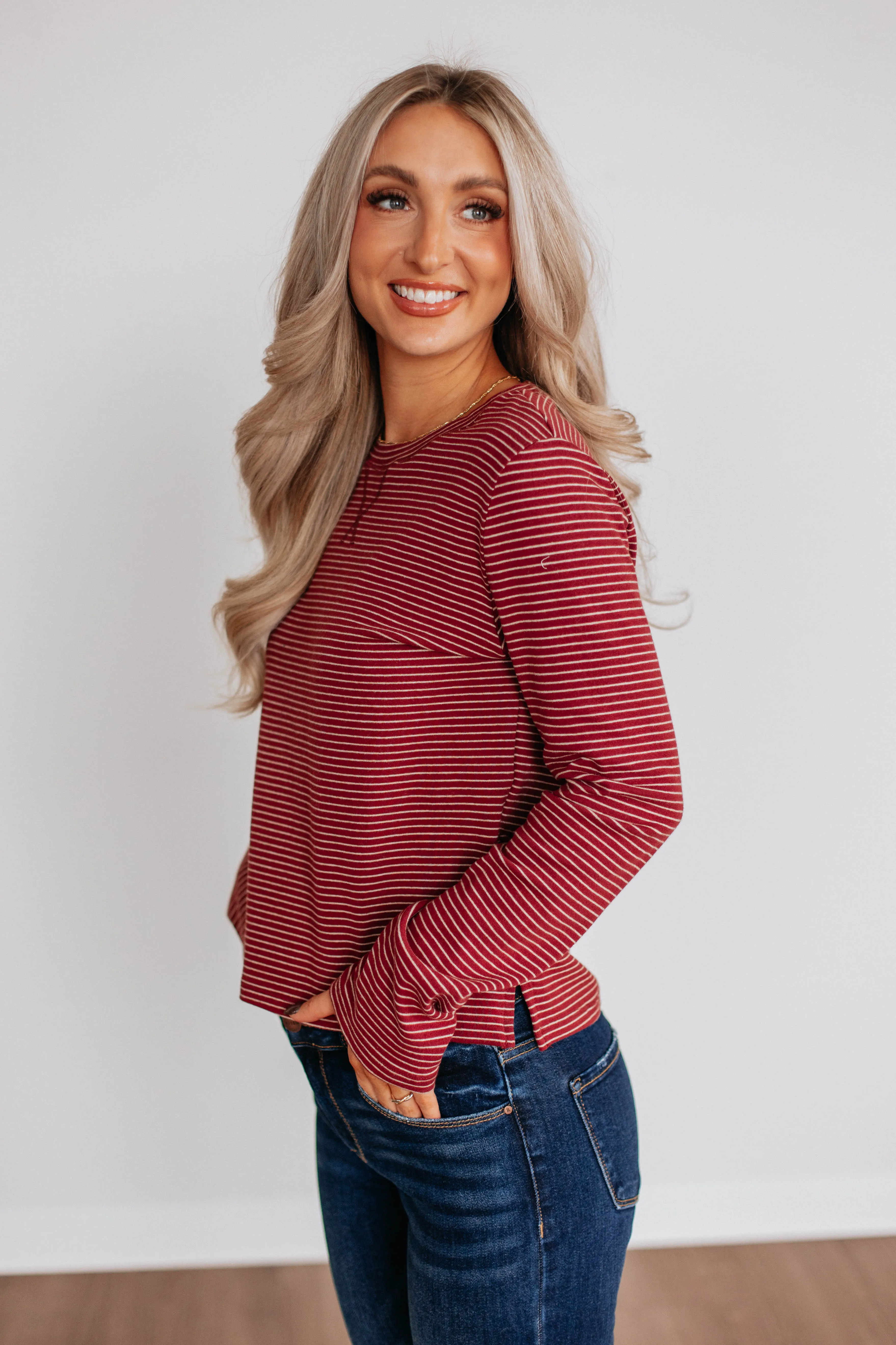 Peterson Striped Top sold by Wild Oak Boutique product image thumbnail 3