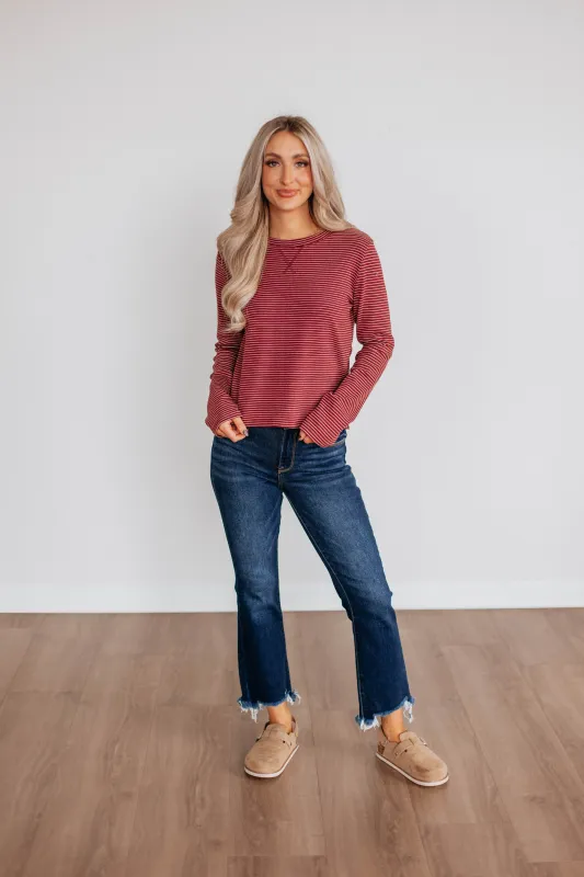 Peterson Striped Top sold by Wild Oak Boutique