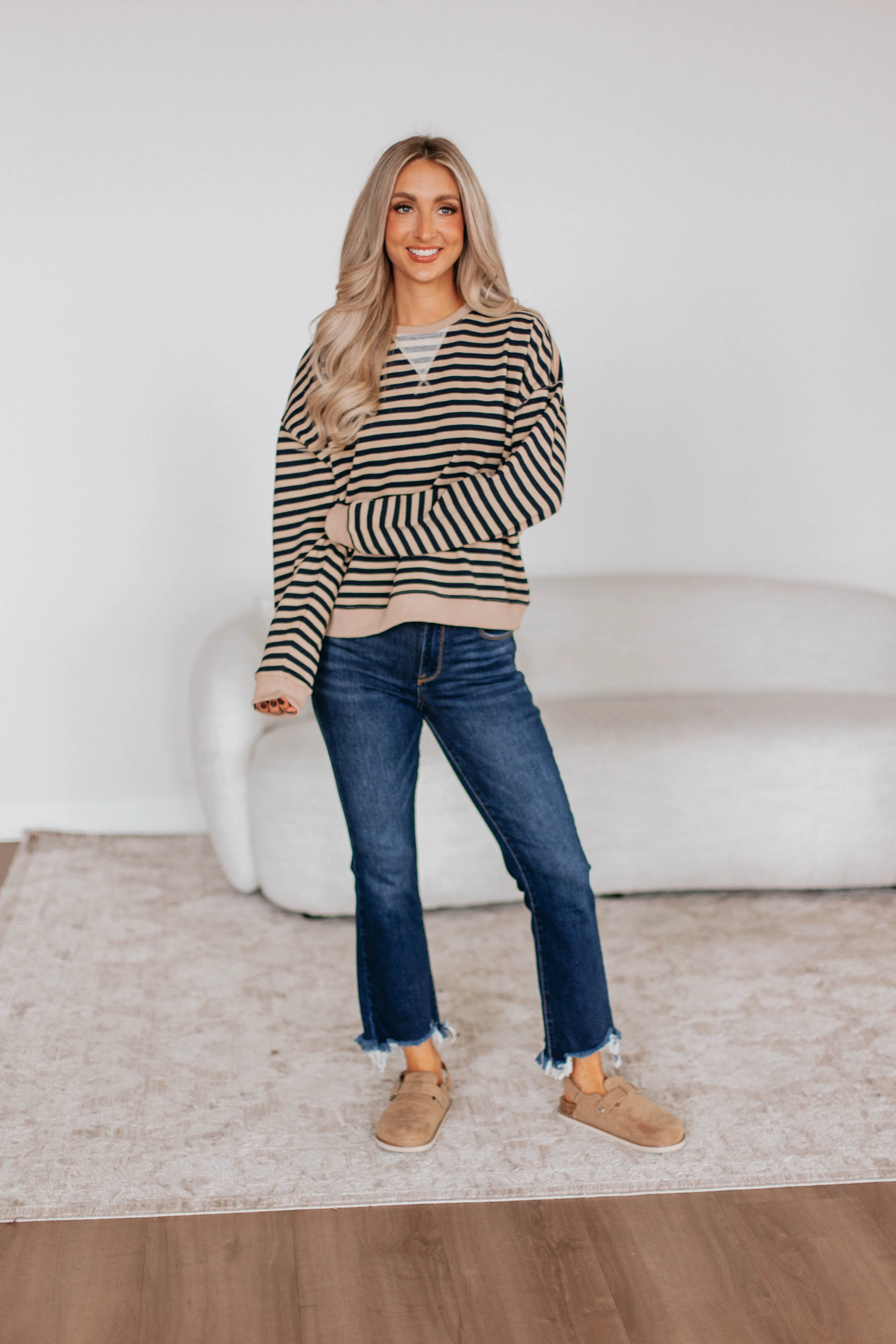 Larson Striped Pullover sold by Wild Oak Boutique product image thumbnail 5
