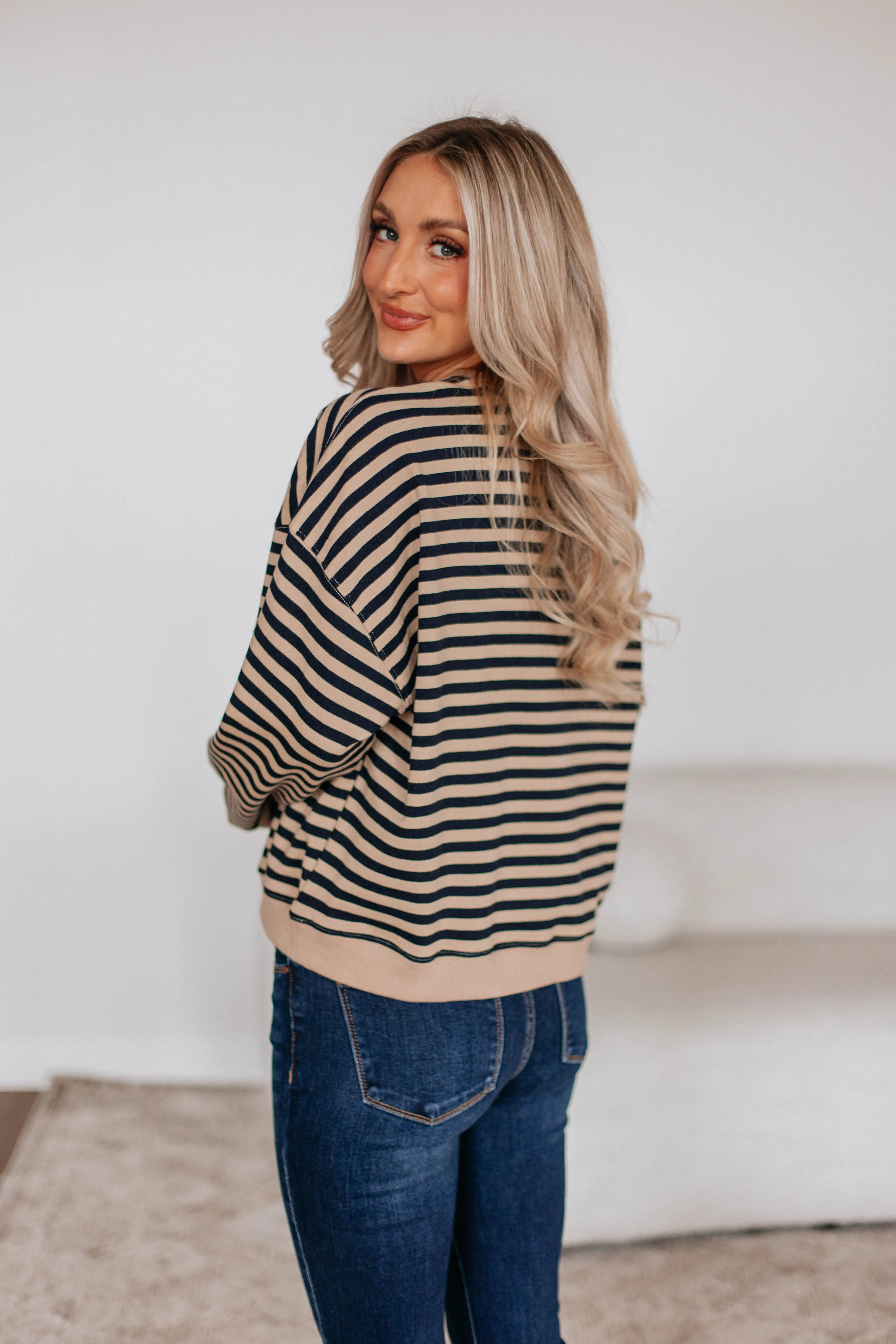 Larson Striped Pullover sold by Wild Oak Boutique product image thumbnail 4