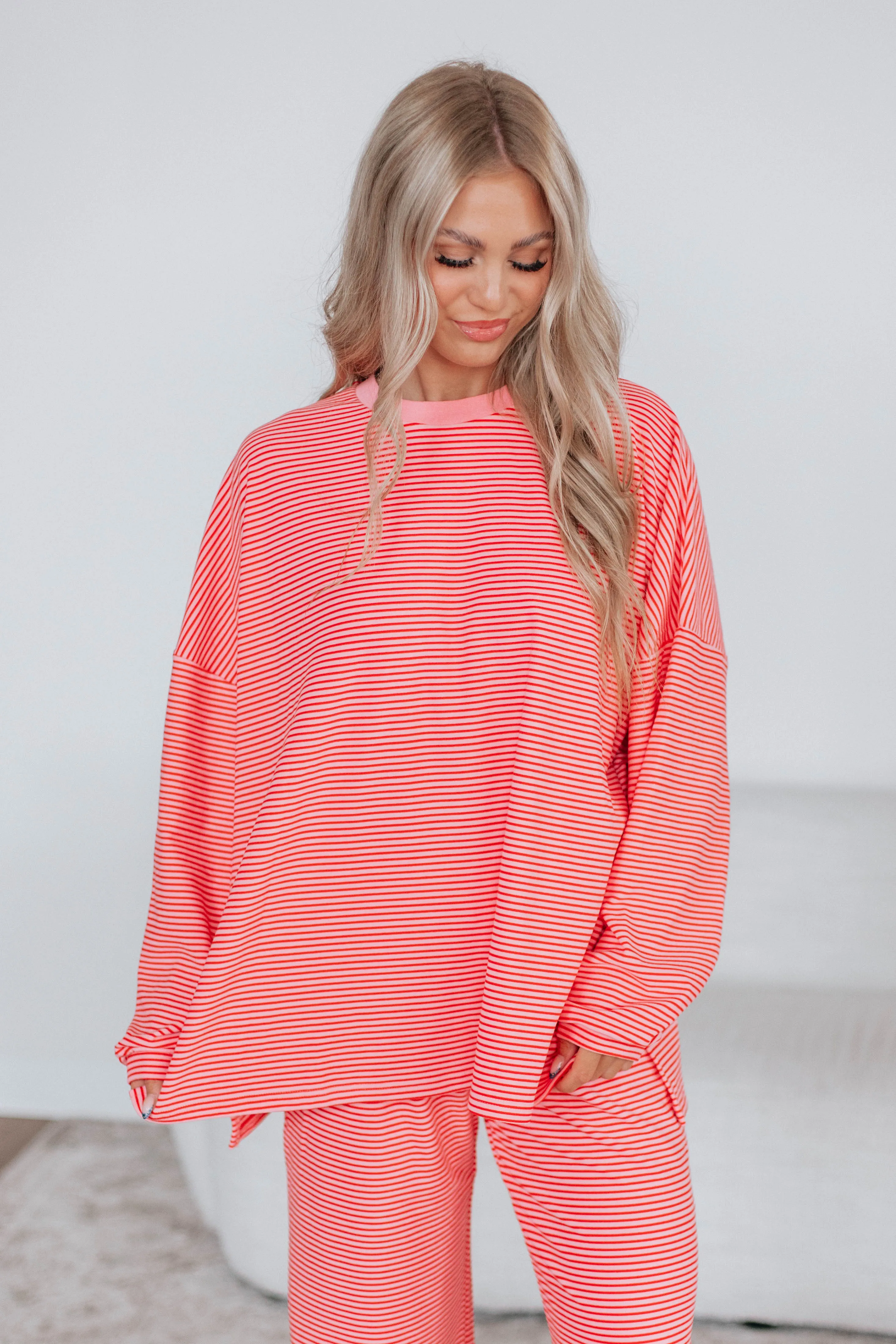 Cayla Striped Top - Bubblegum Mix sold by Wild Oak Boutique