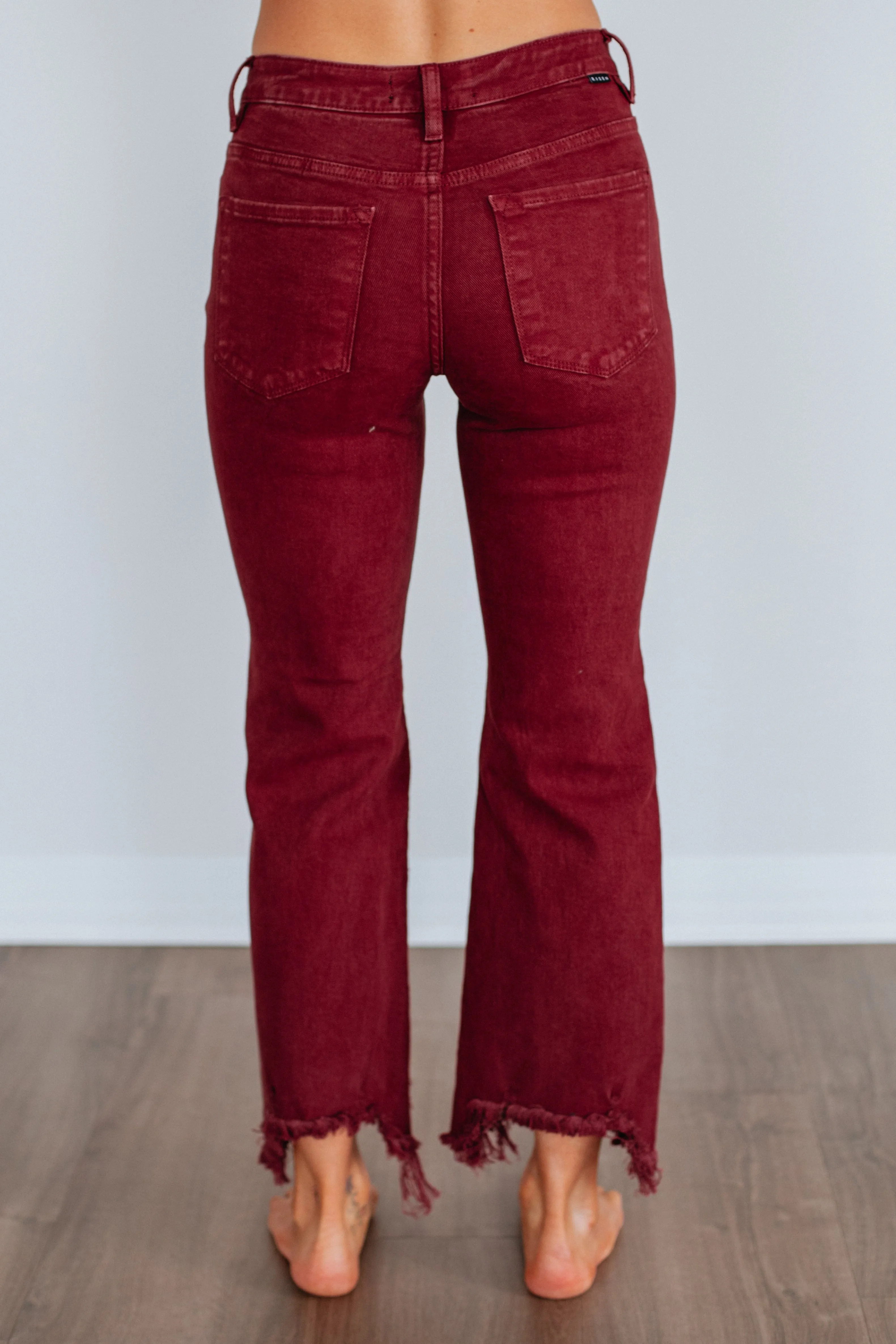 Neona Risen Jeans - Wine sold by Wild Oak Boutique product image thumbnail 4