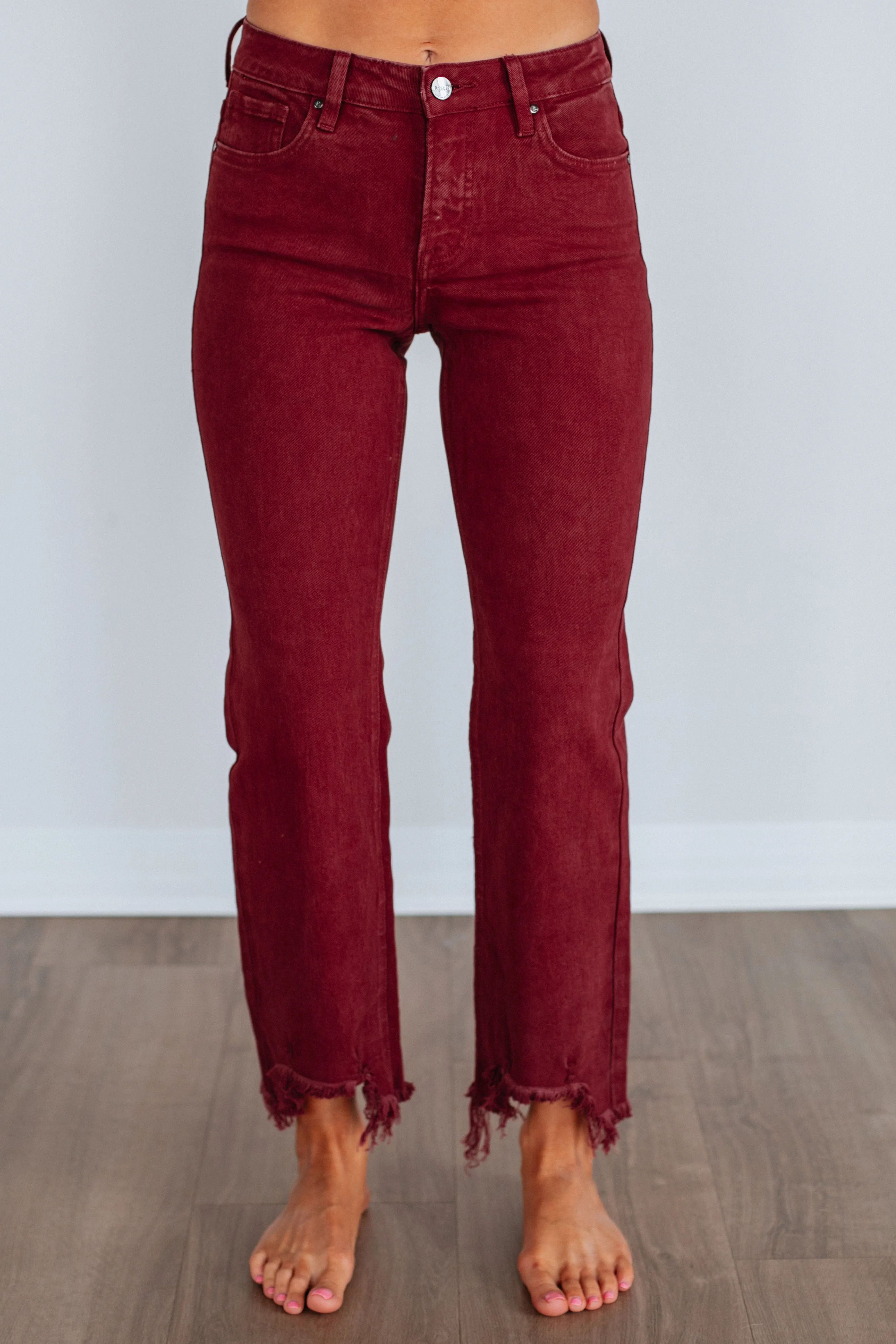 Neona Risen Jeans - Wine sold by Wild Oak Boutique product image thumbnail 3