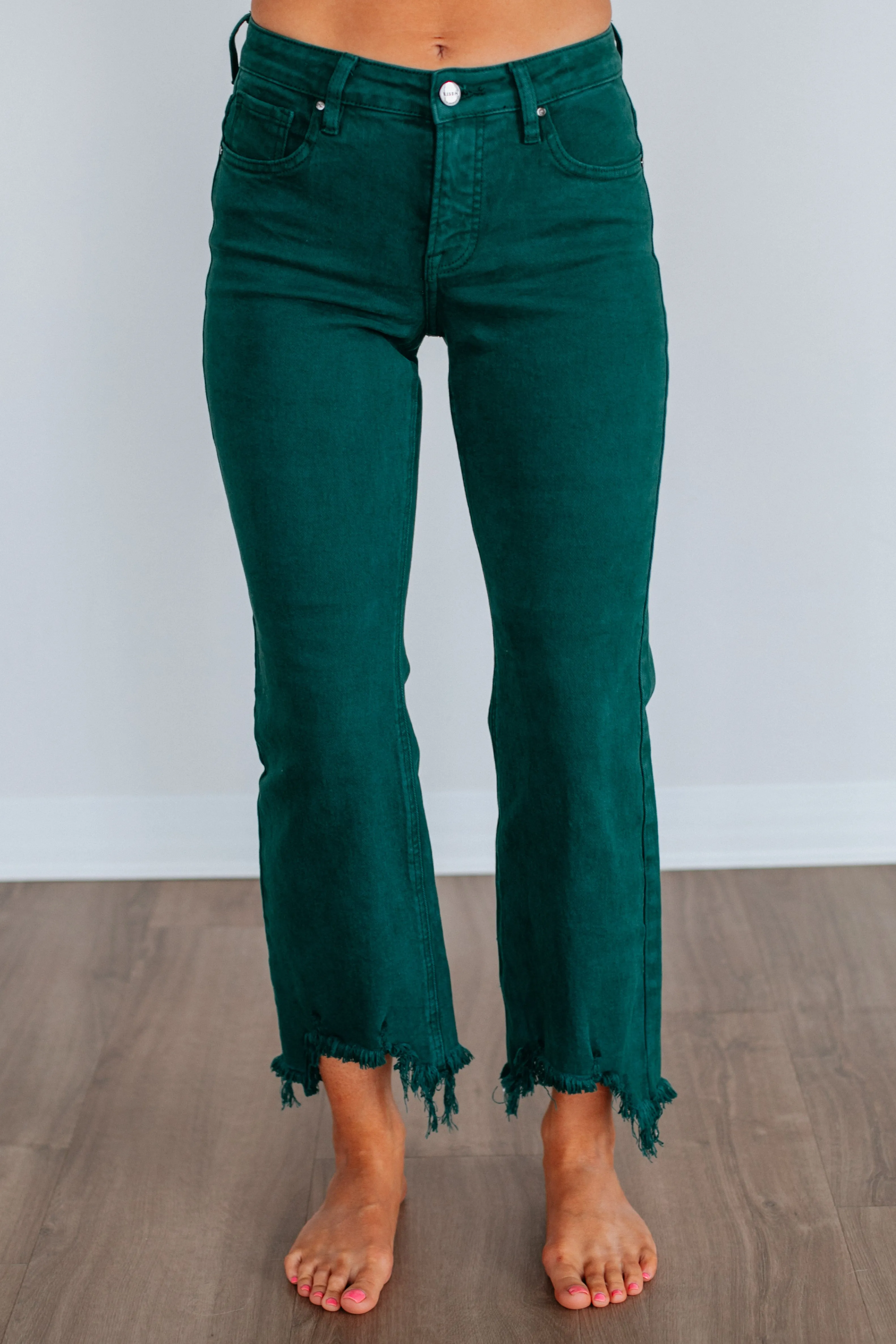 Neona Risen Jeans - Peacock sold by Wild Oak Boutique product image thumbnail 3