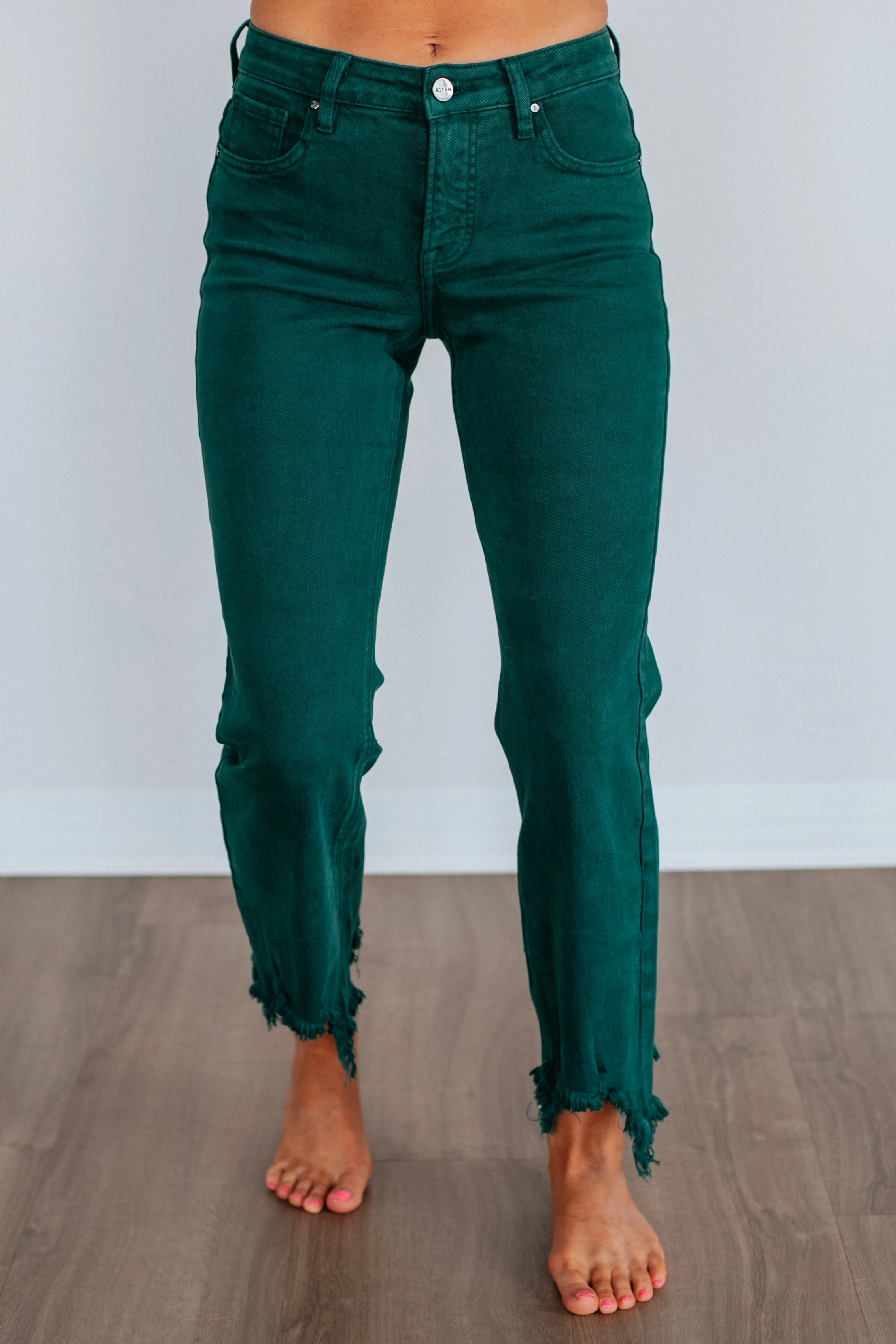 Neona Risen Jeans - Peacock sold by Wild Oak Boutique