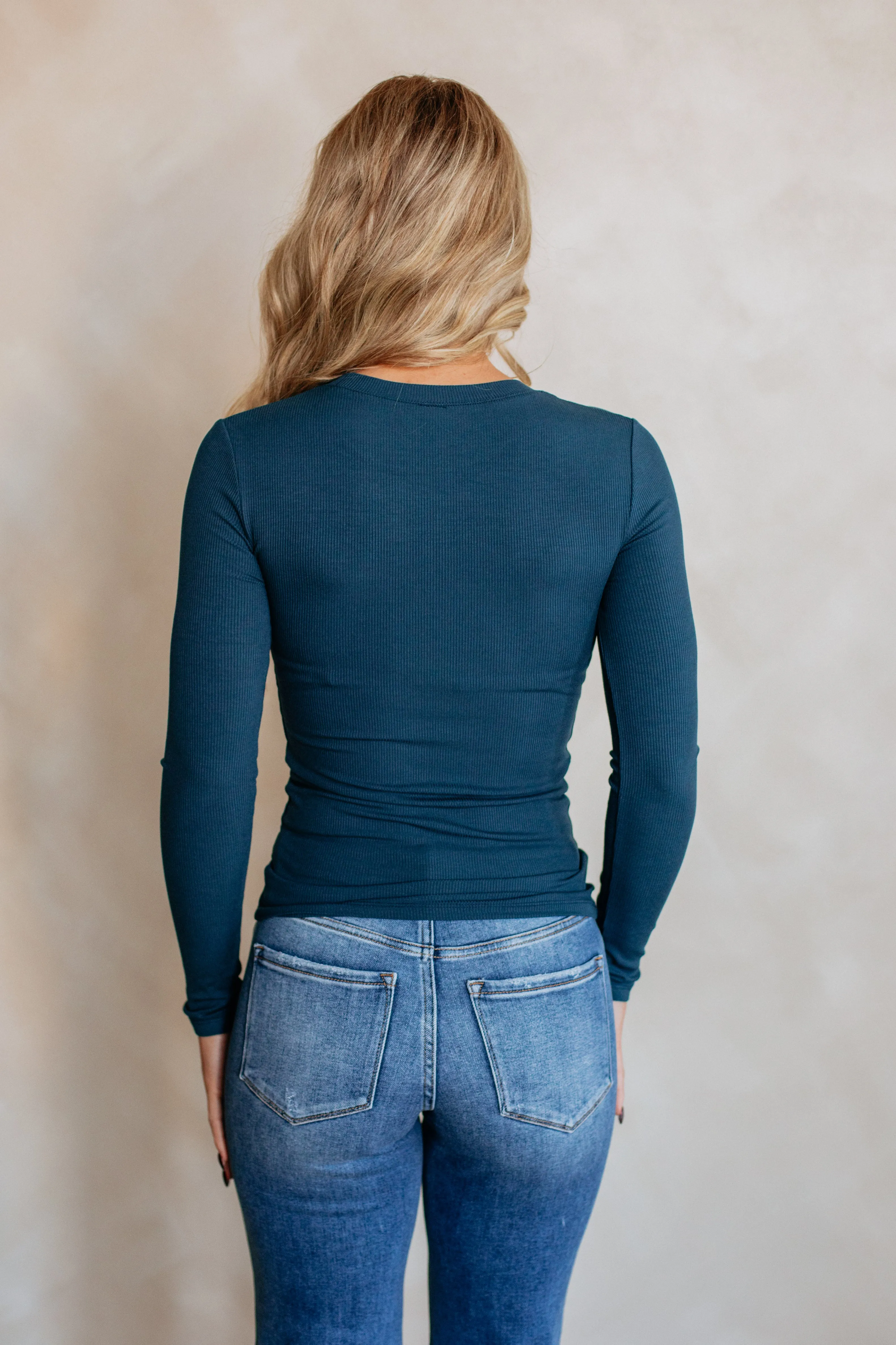 Remi Ribbed Top - Midnight sold by Wild Oak Boutique product image thumbnail 5