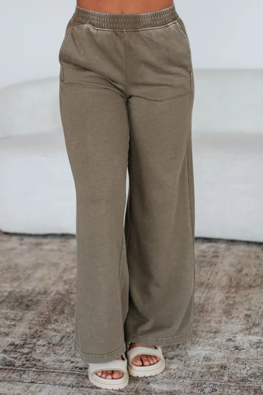 Rayn Lounge Pants - Moss sold by Wild Oak Boutique