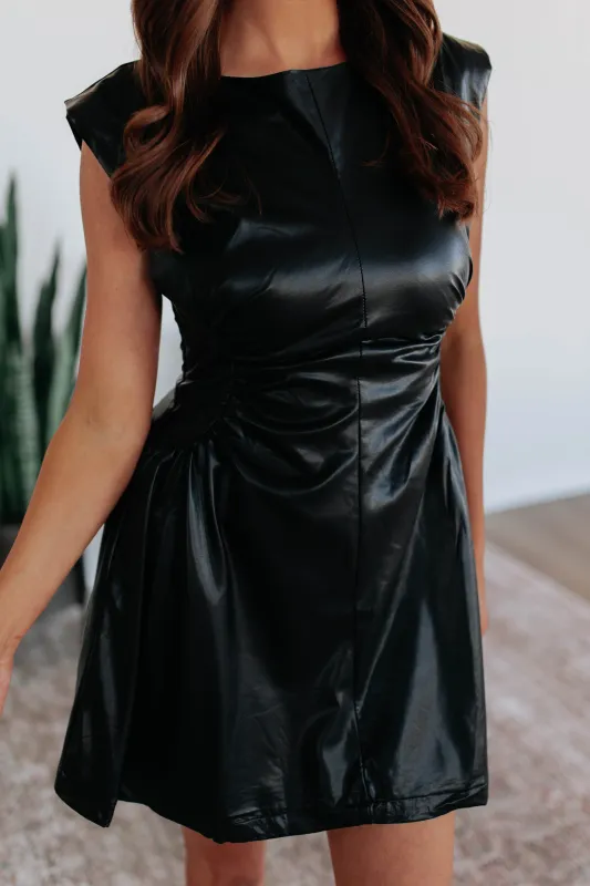 Nikita Leather Dress sold by Wild Oak Boutique