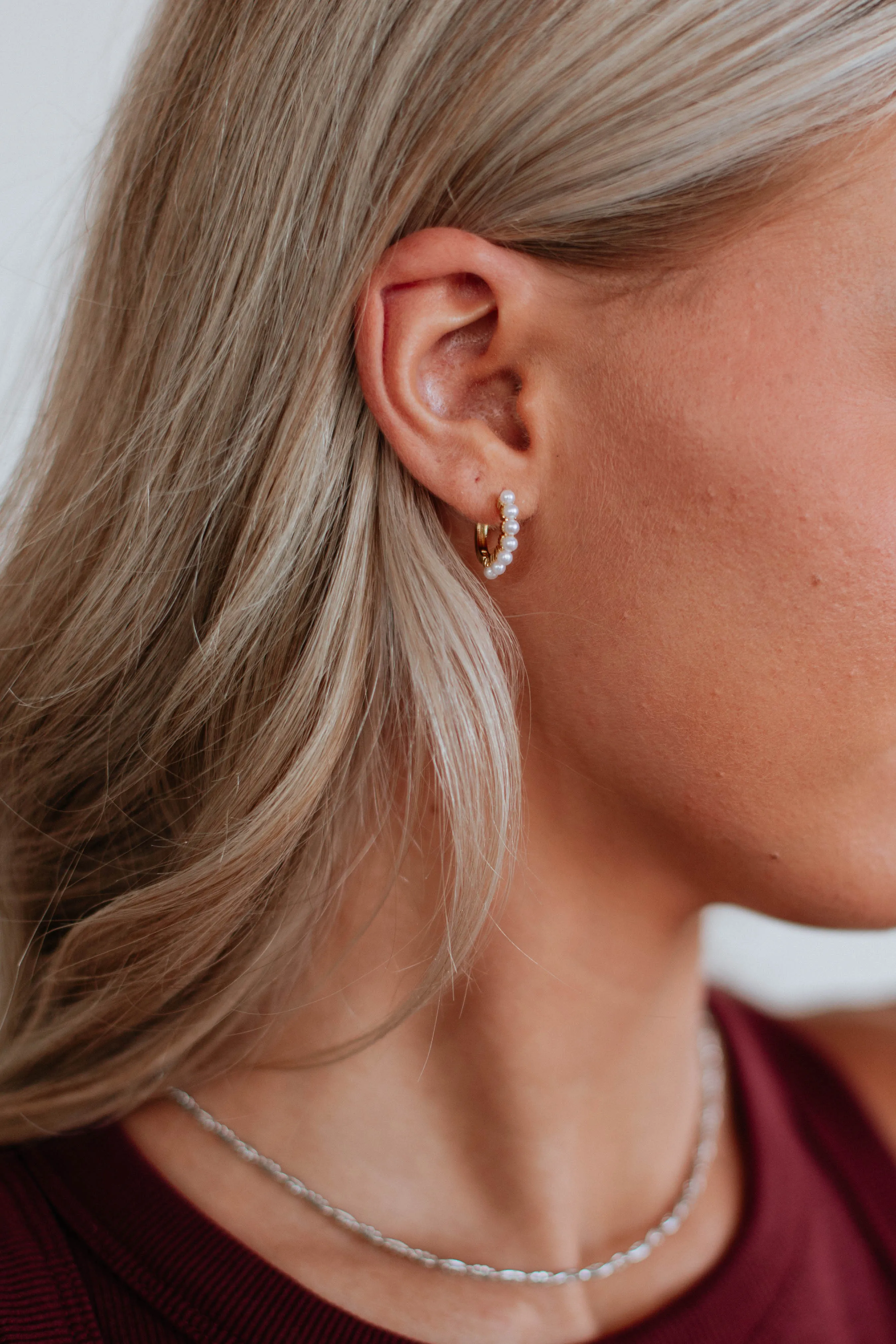 Fiora Huggie Hoop Earrings sold by Wild Oak Boutique