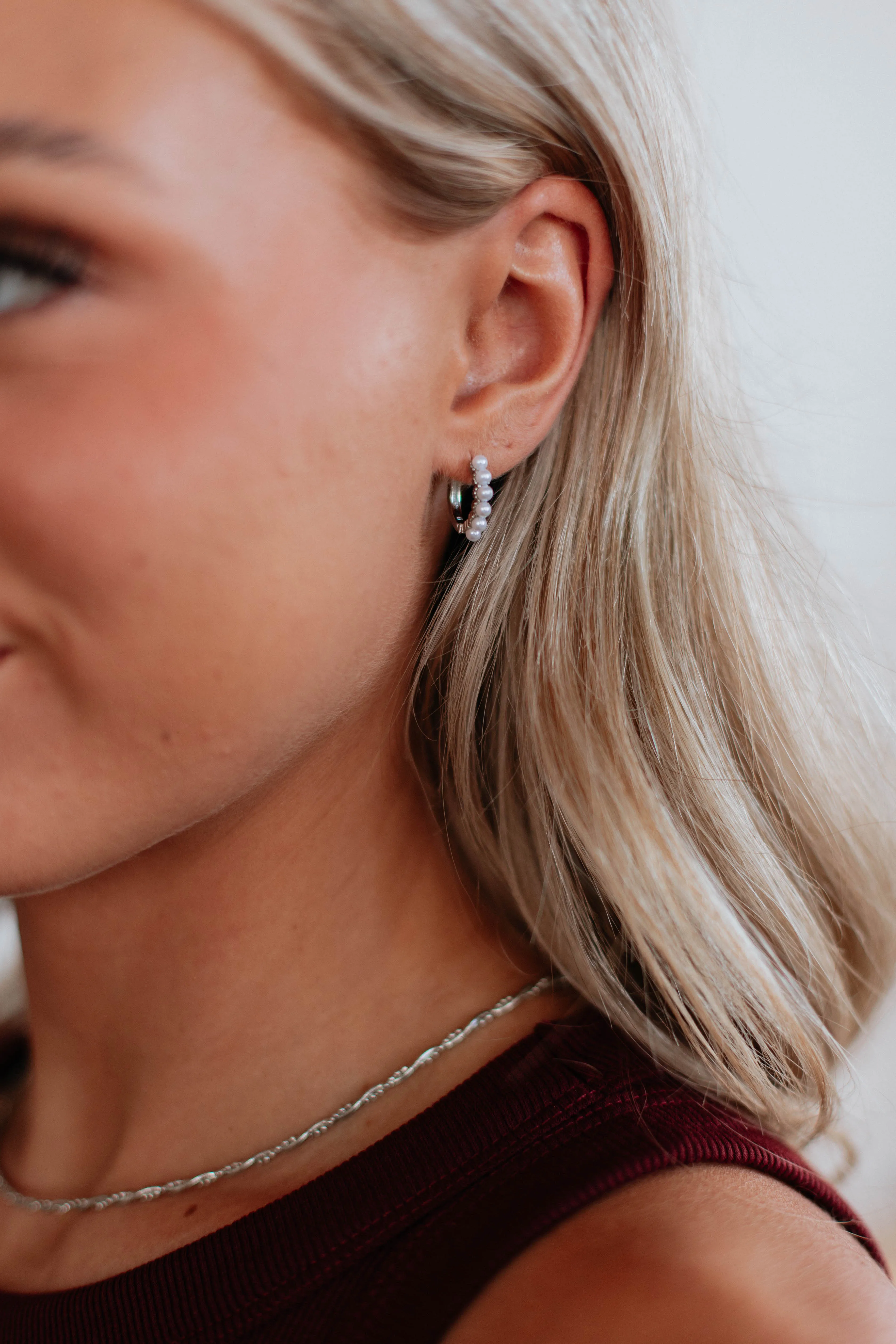 Fiora Huggie Hoop Earrings sold by Wild Oak Boutique product image thumbnail 5