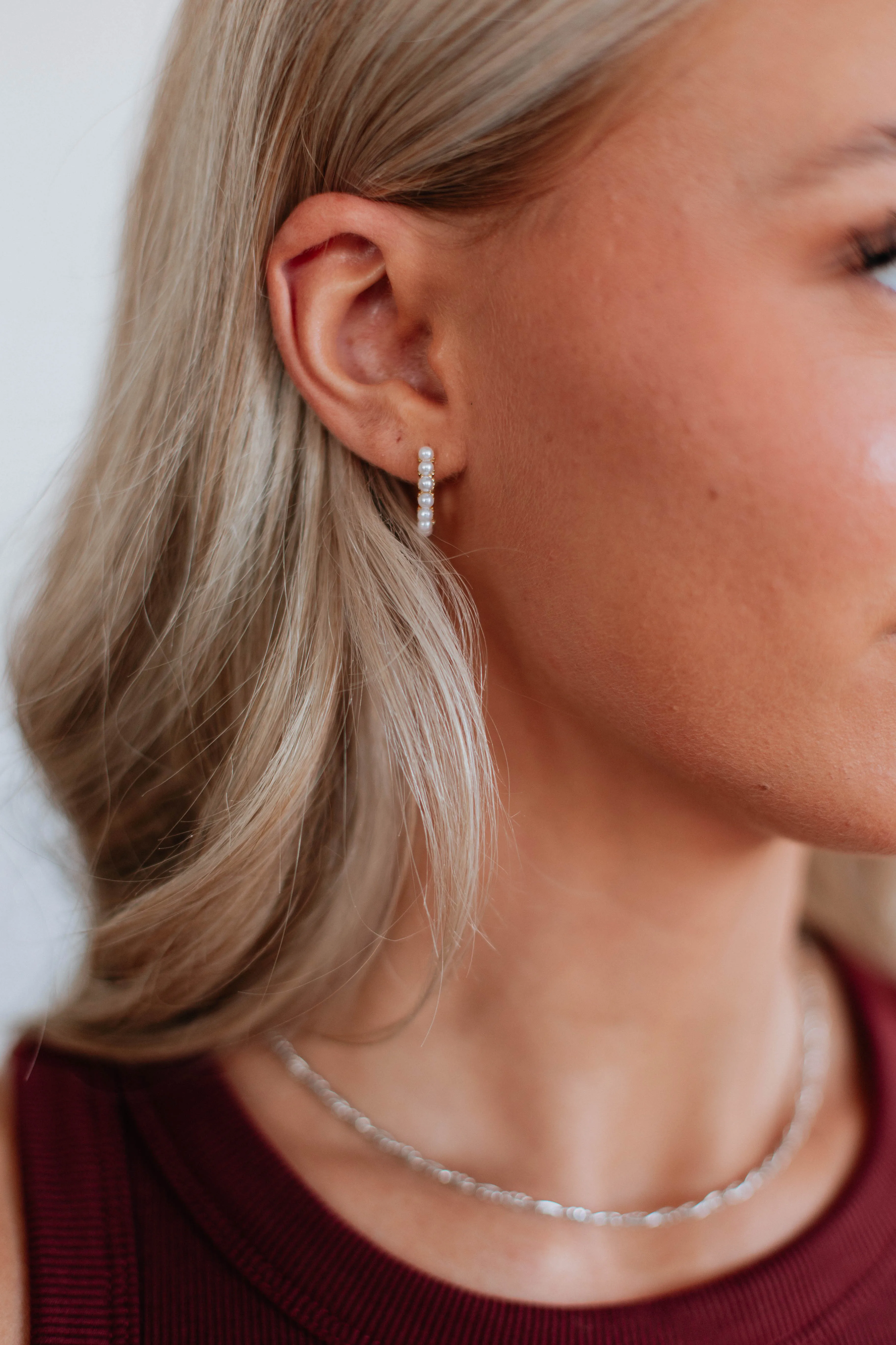 Fiora Huggie Hoop Earrings sold by Wild Oak Boutique product image thumbnail 3