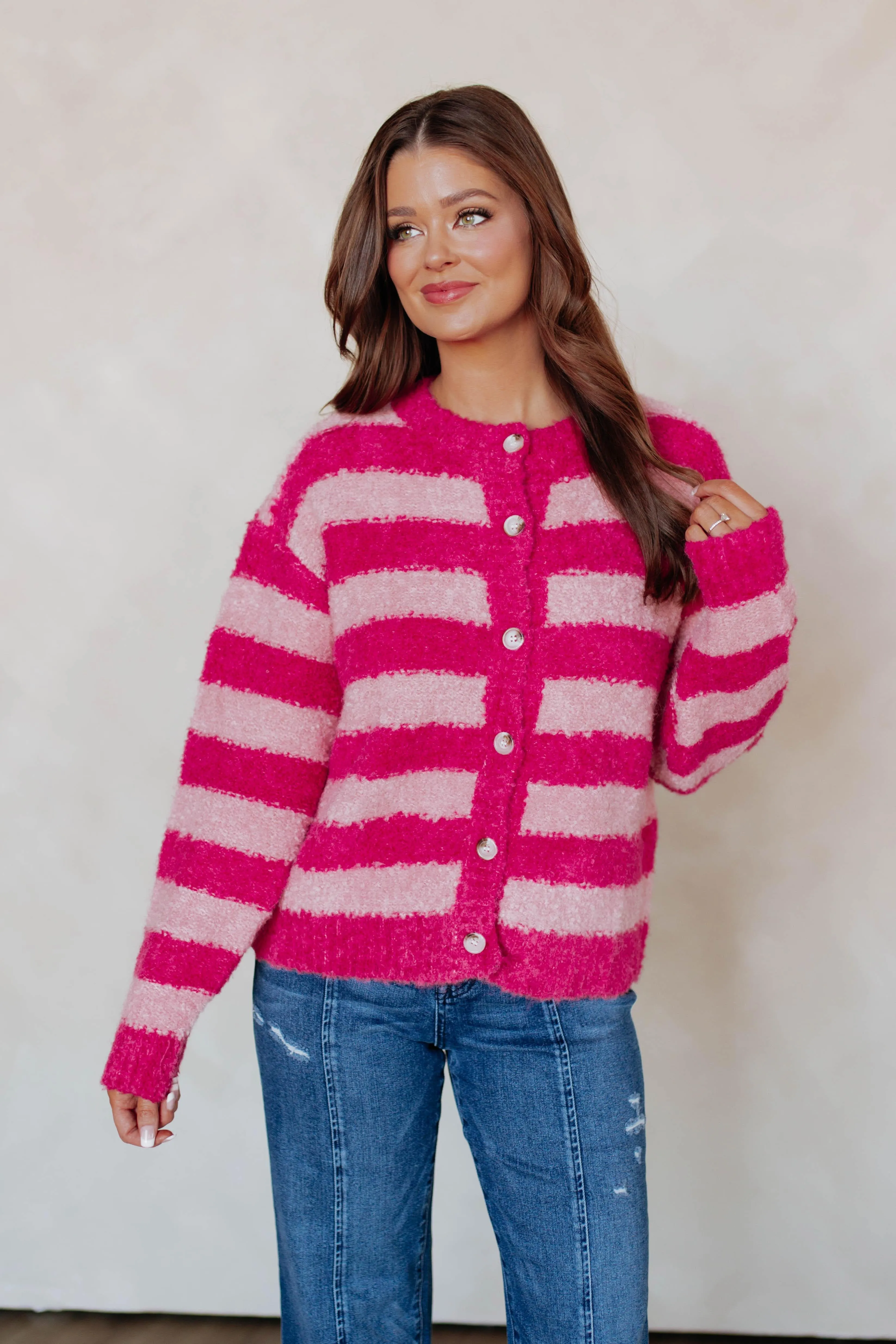 Brianna Striped Cardigan sold by Wild Oak Boutique