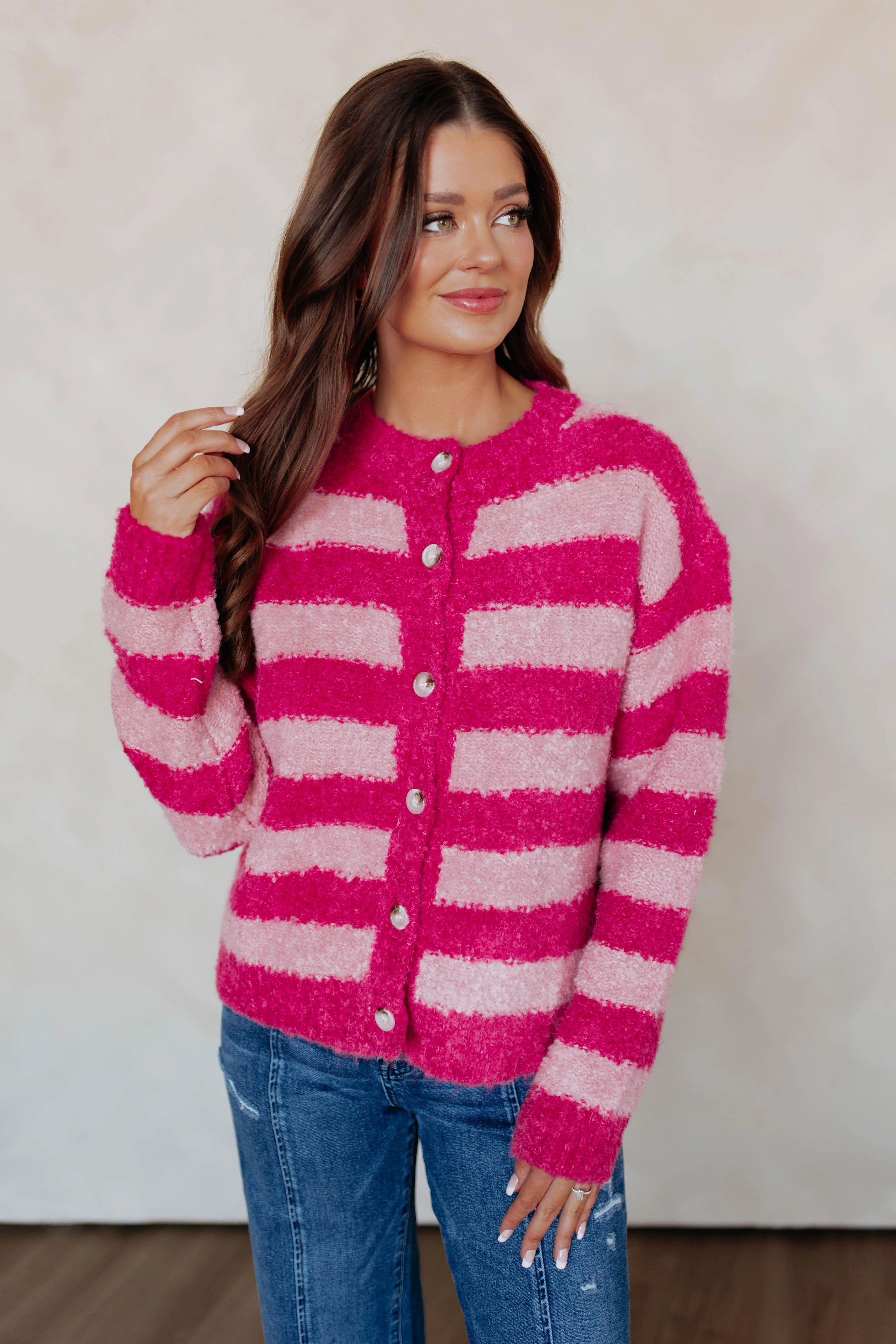 Brianna Striped Cardigan sold by Wild Oak Boutique product image thumbnail 4