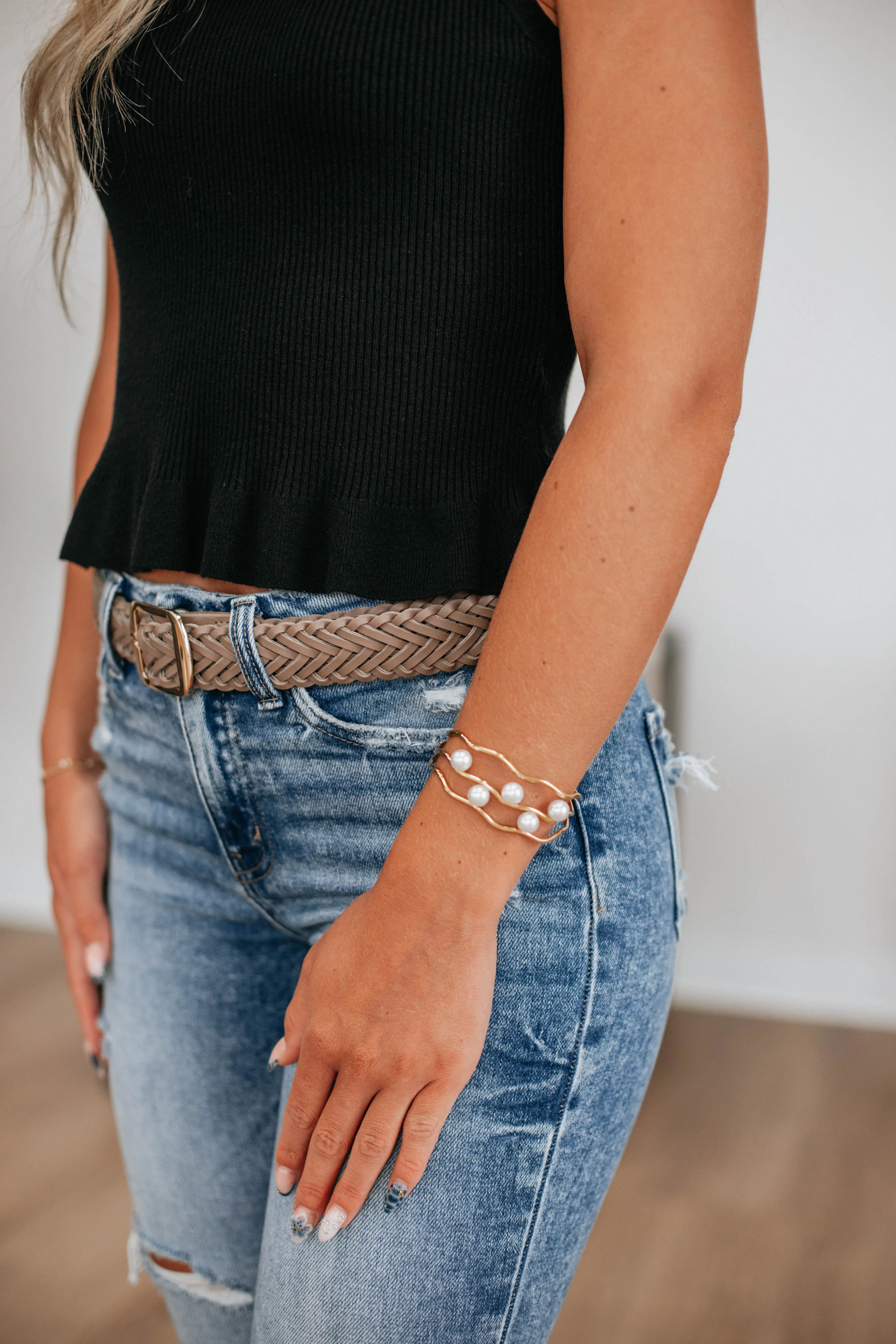 Pia Pearl Bangle Bracelet sold by Wild Oak Boutique product image thumbnail 2