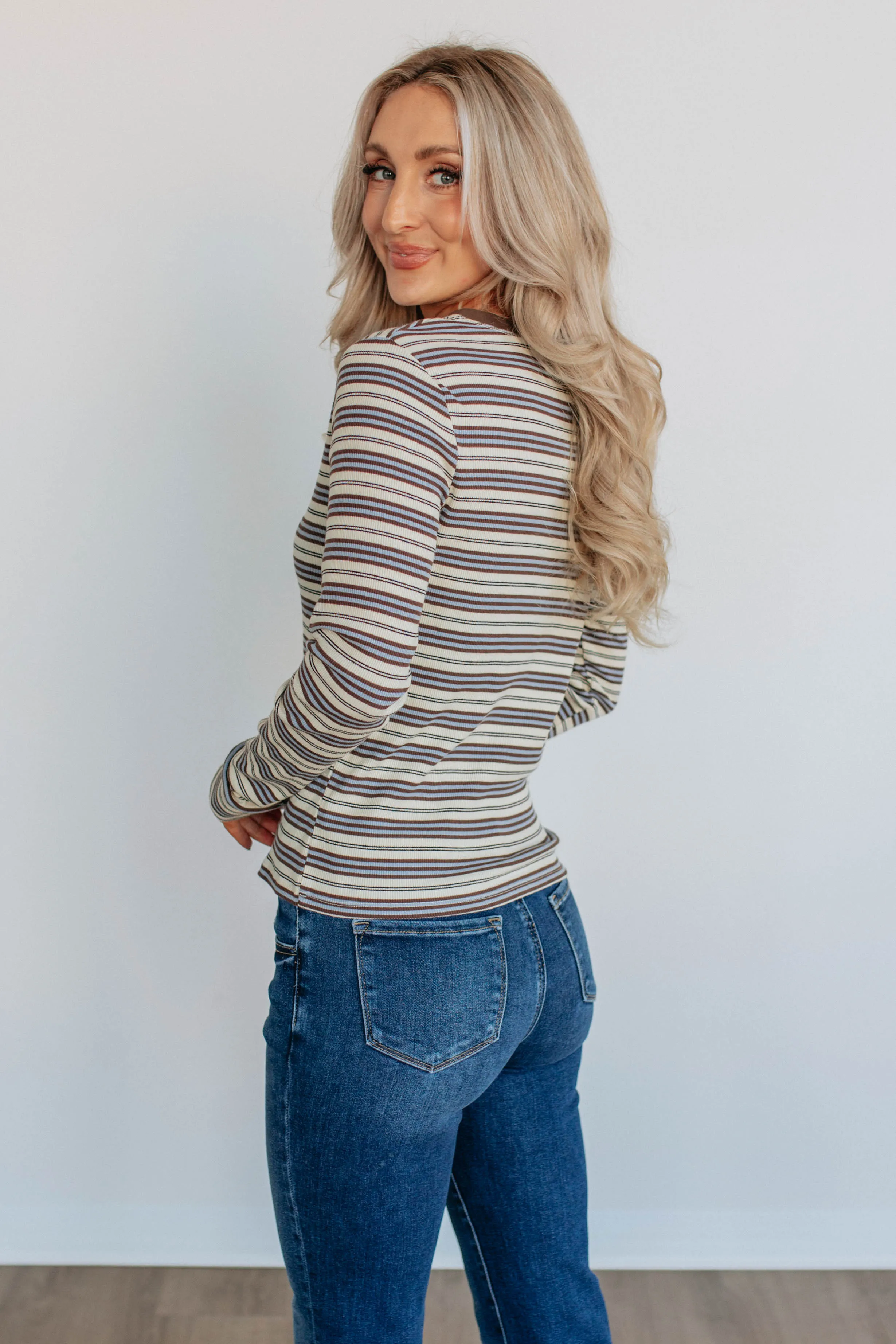 Braylie Striped Top sold by Wild Oak Boutique product image thumbnail 4