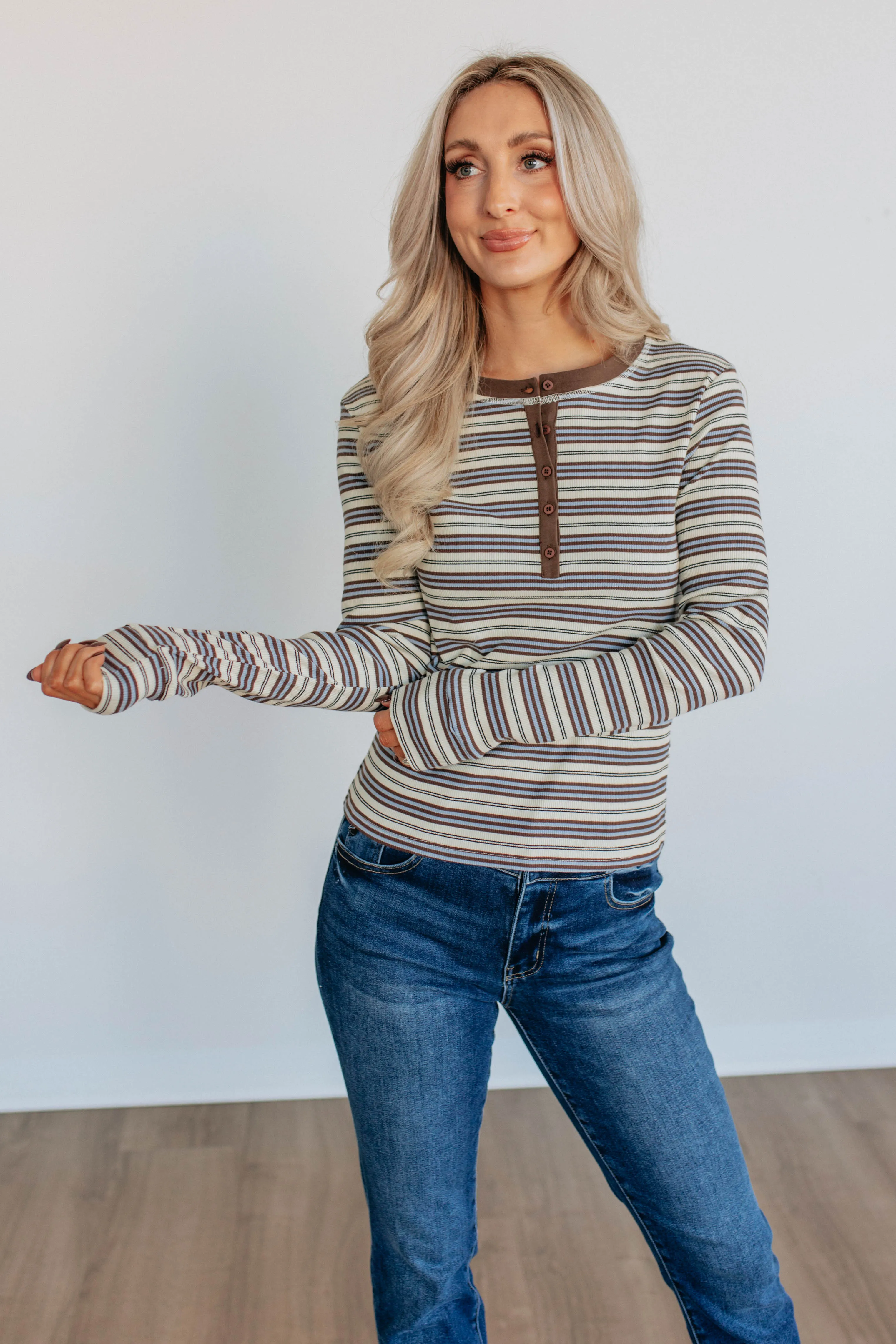 Braylie Striped Top sold by Wild Oak Boutique product image thumbnail 3