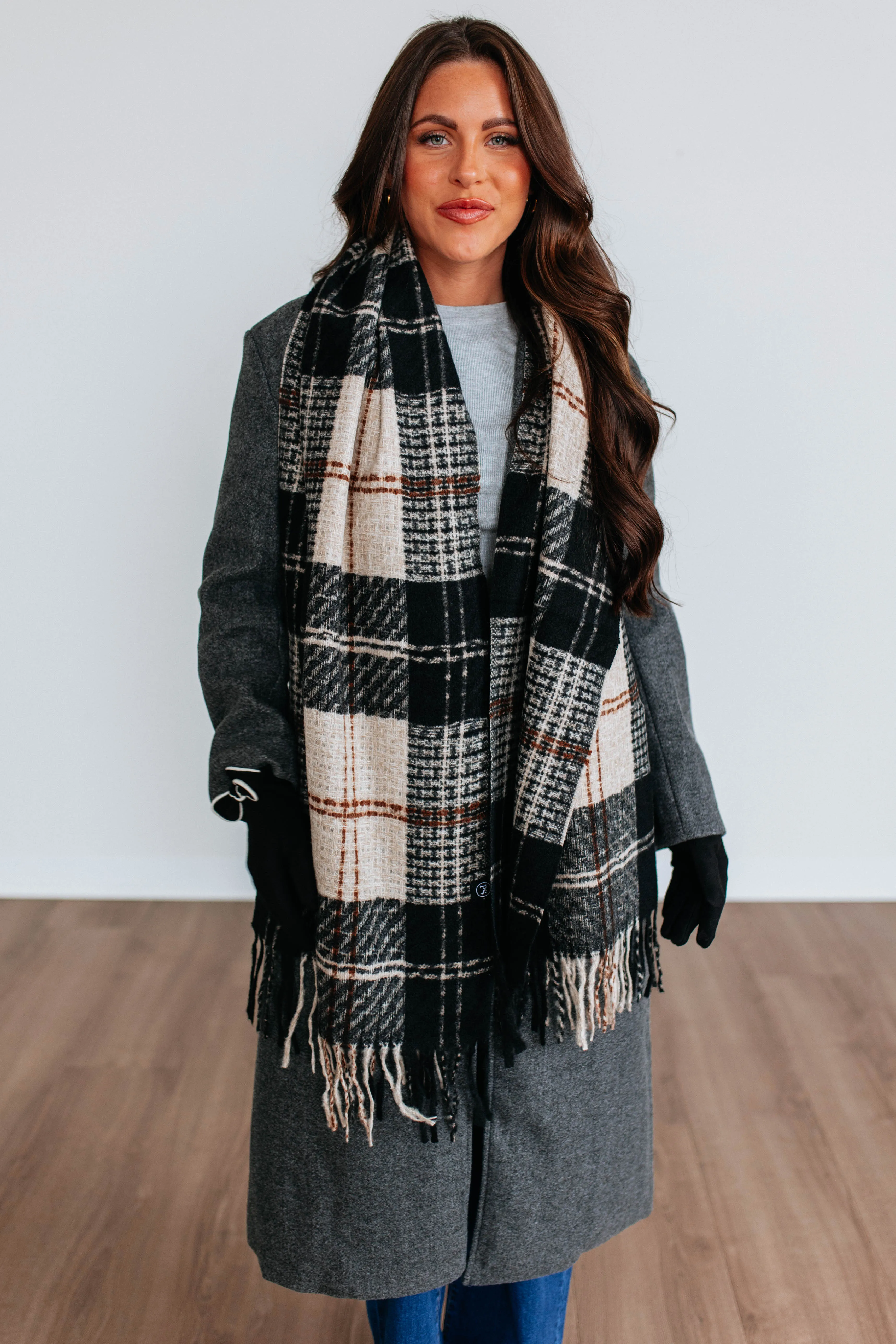 Cozy Up Plaid Scarf sold by Wild Oak Boutique product image thumbnail 3