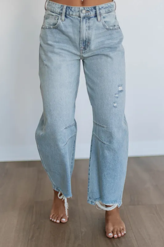Sammie Hidden Jeans - Vintage Light Wash sold by Wild Oak Boutique
