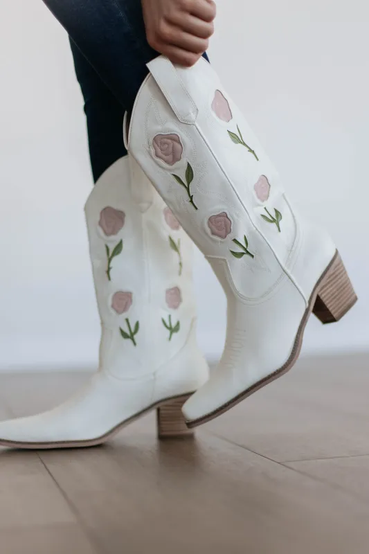 Floral Affair Cowgirl Boots made by Mi.iM