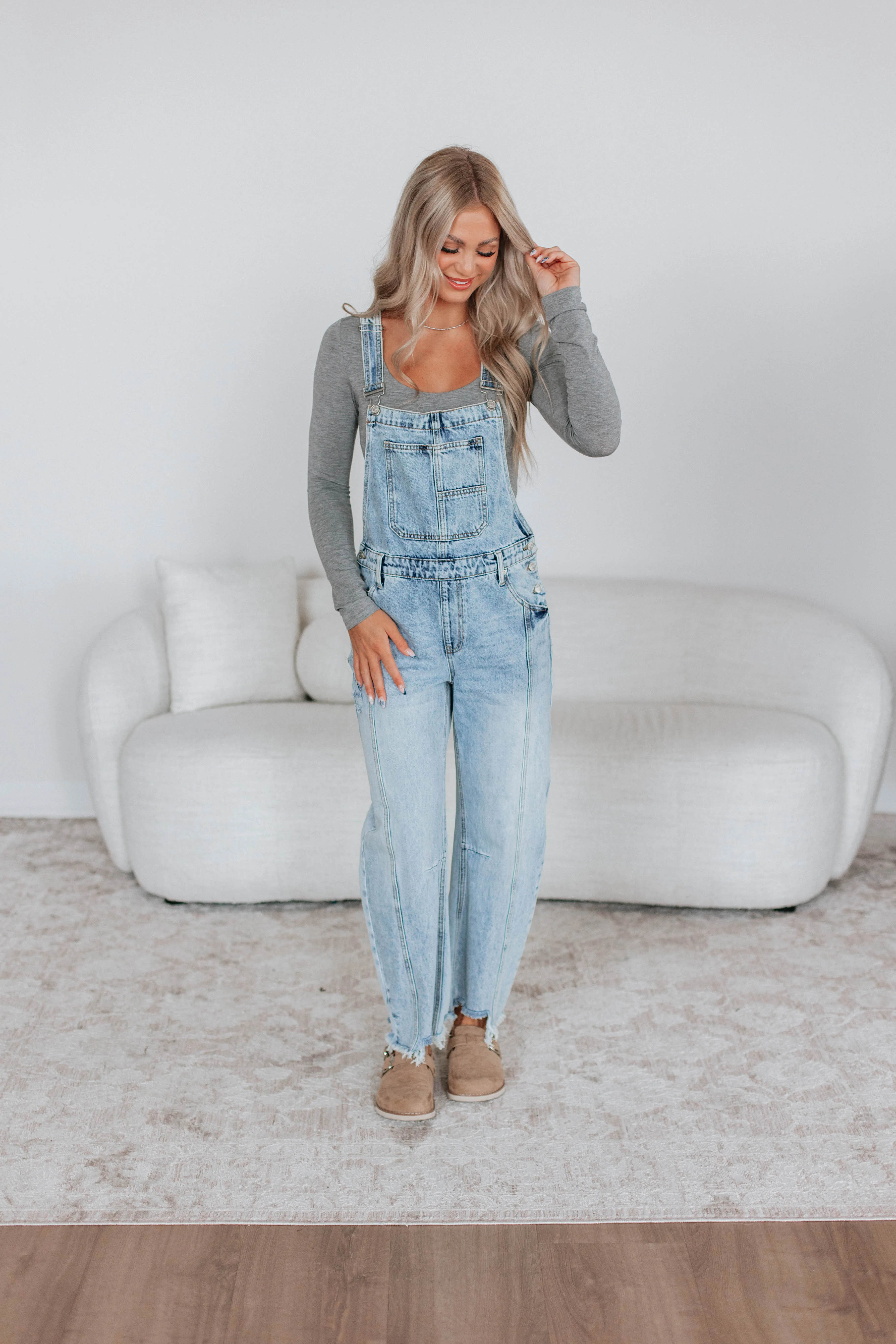 Debby Saige Denim Overalls sold by Wild Oak Boutique product image thumbnail 3