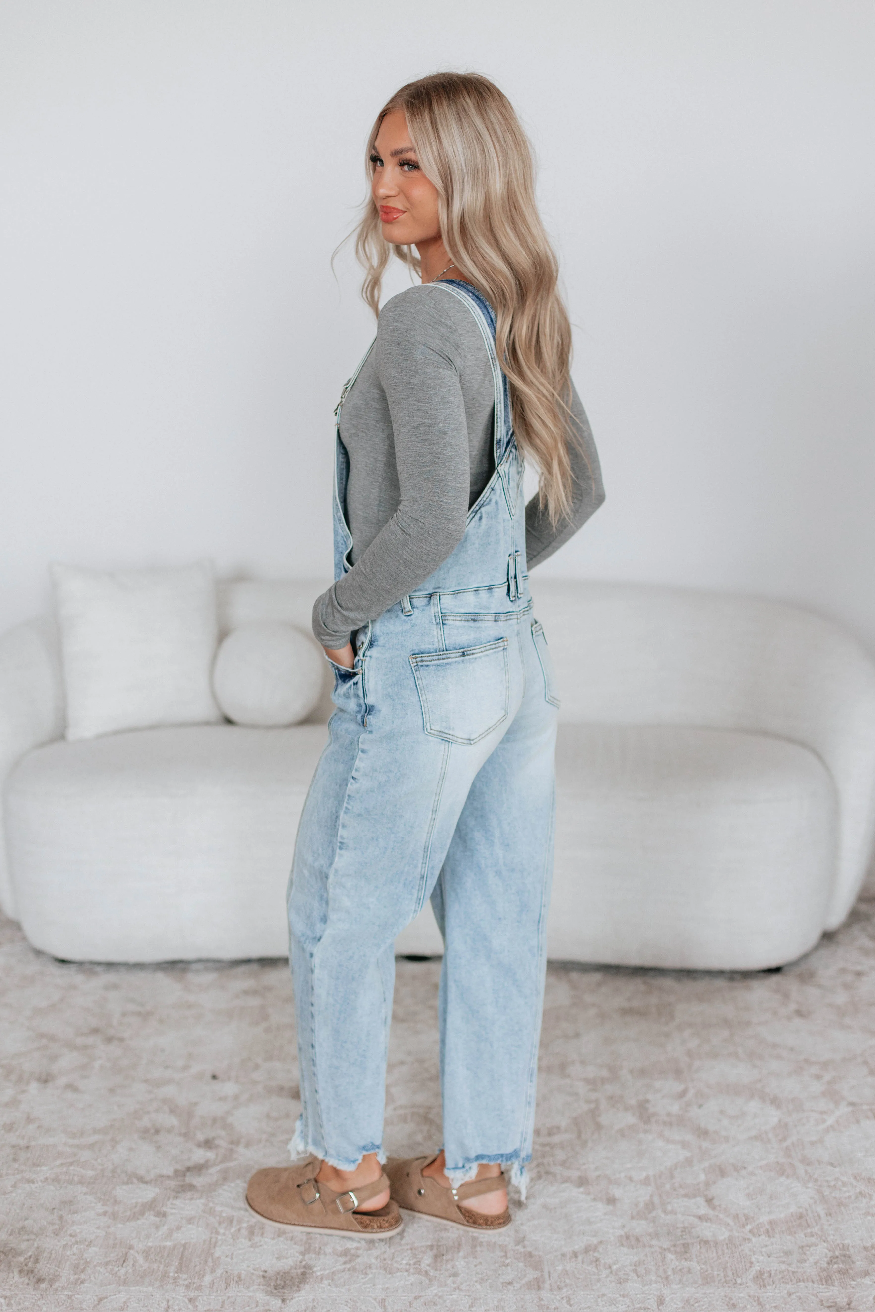 Debby Saige Denim Overalls sold by Wild Oak Boutique product image thumbnail 4