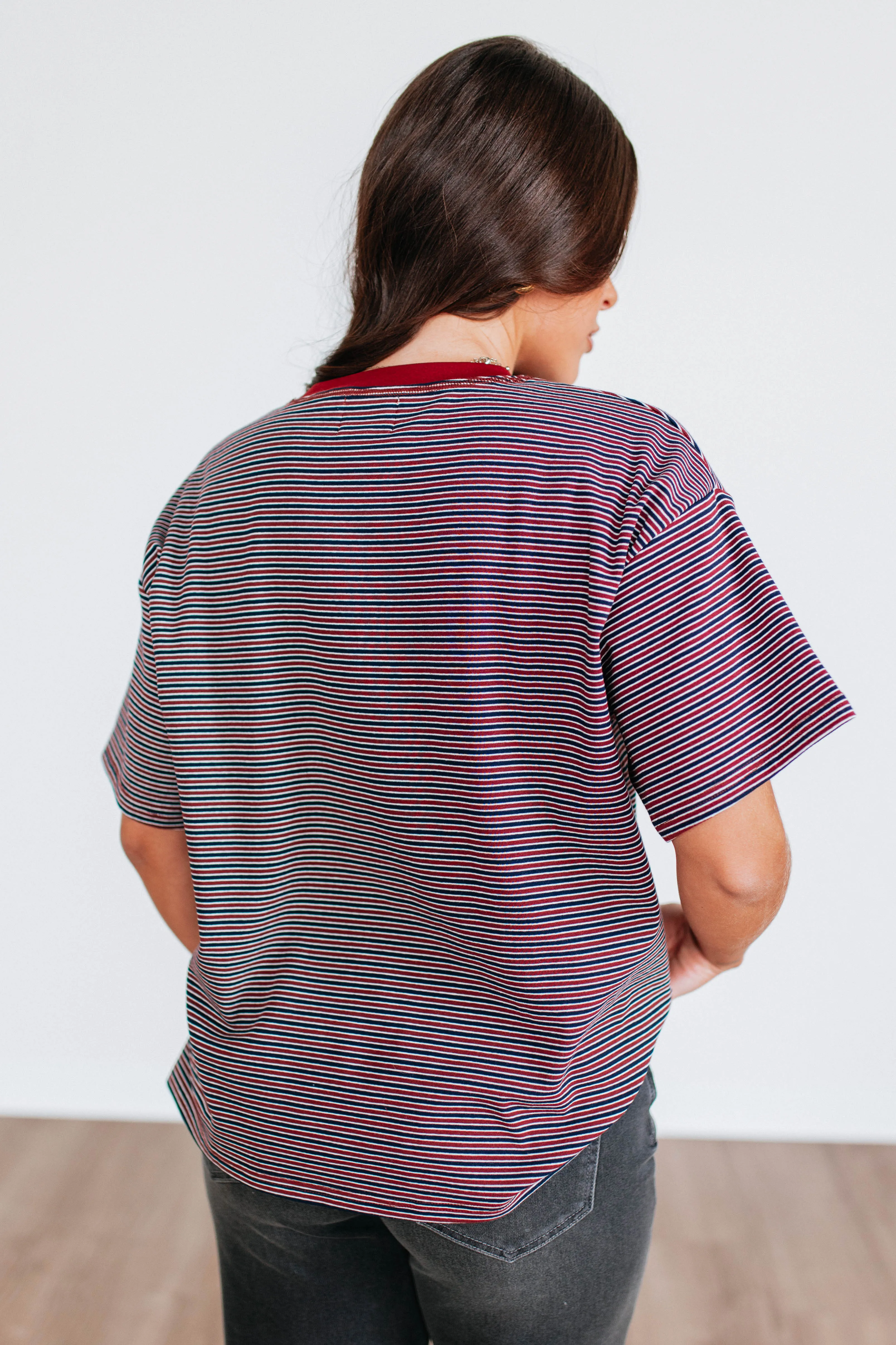 Jodey Striped Tee sold by Wild Oak Boutique product image thumbnail 4