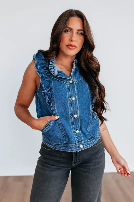 Deysy Denim Vest made by Listicle