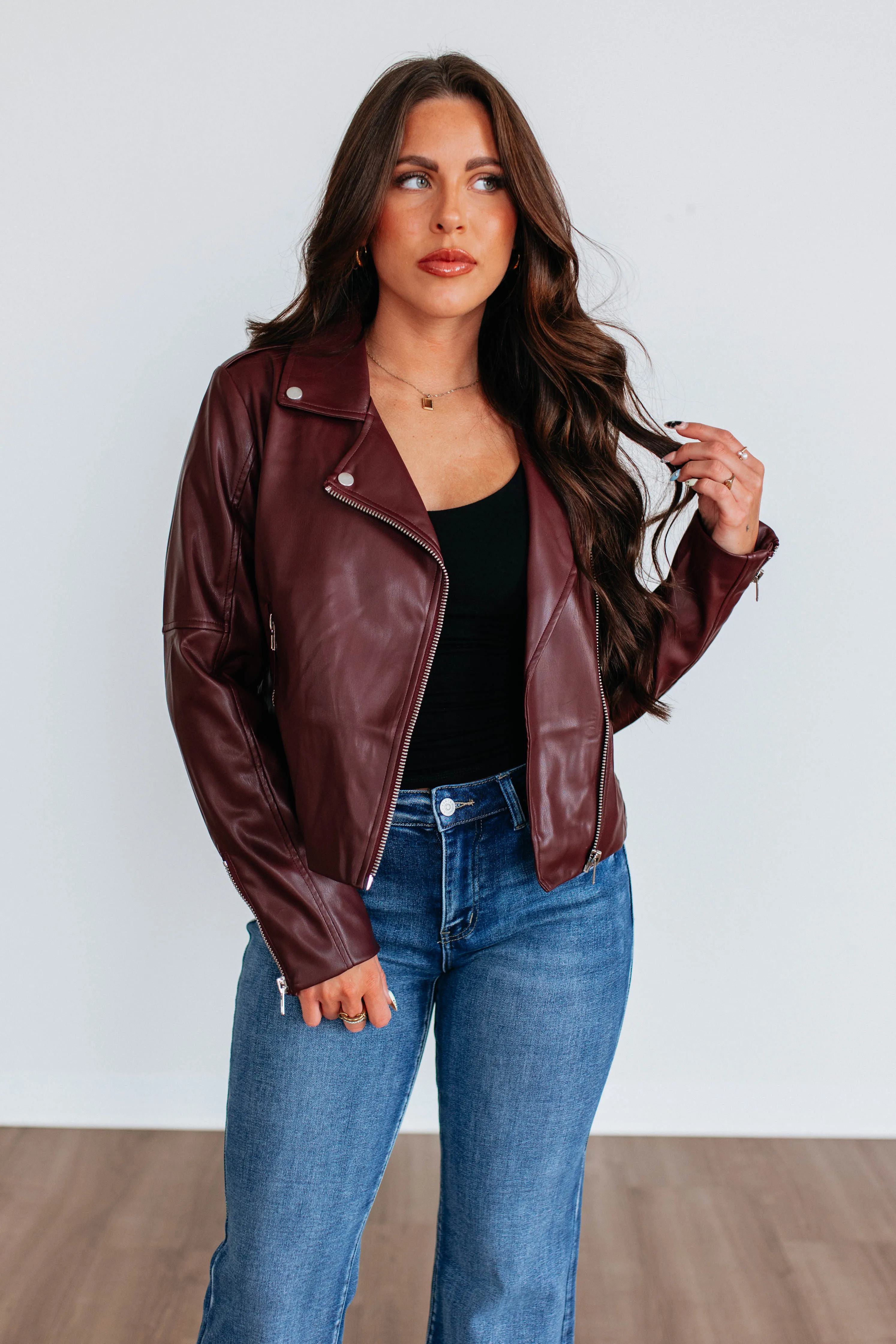 Zenni Leather Jacket sold by Wild Oak Boutique product image thumbnail 2
