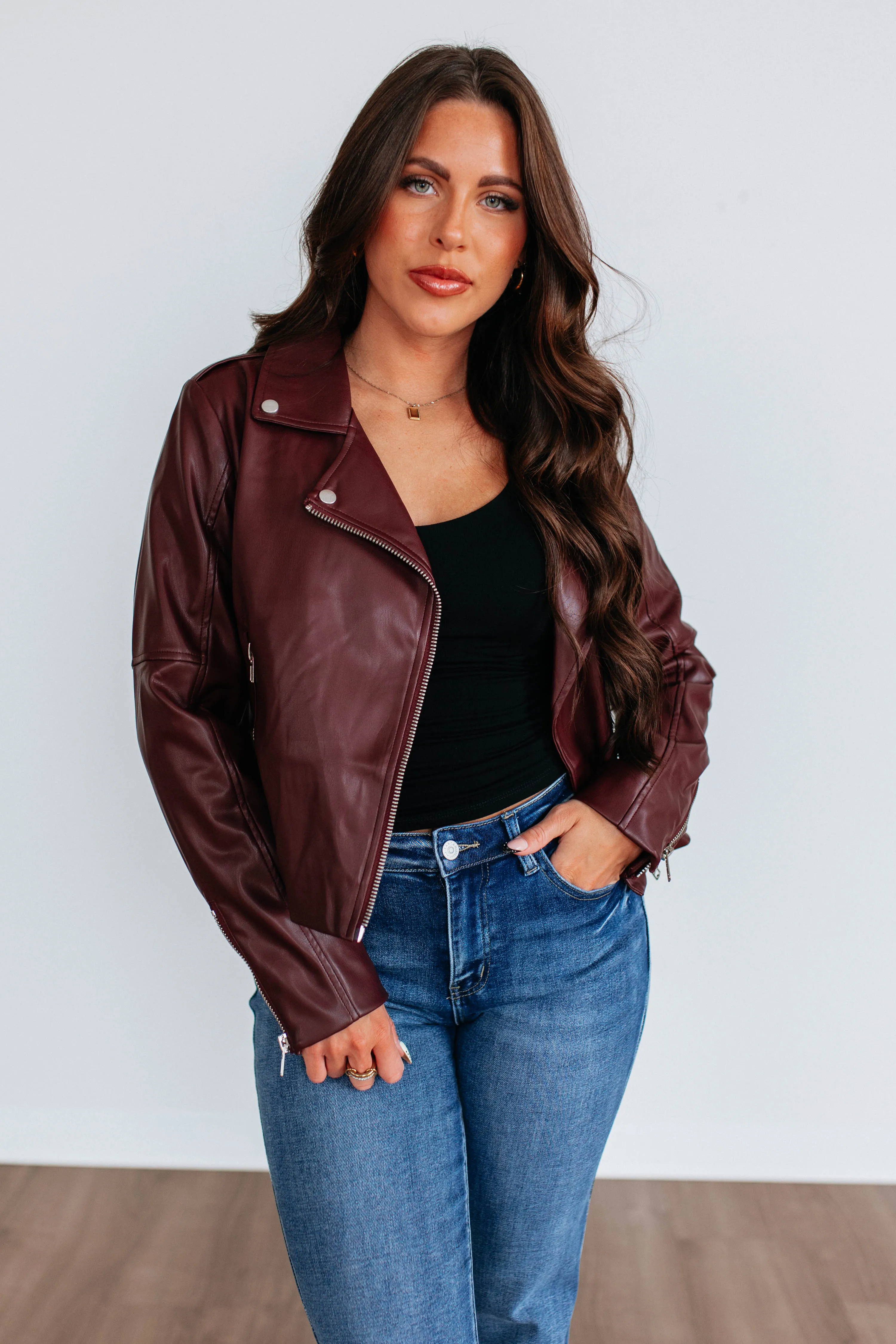 Zenni Leather Jacket sold by Wild Oak Boutique product image thumbnail 4