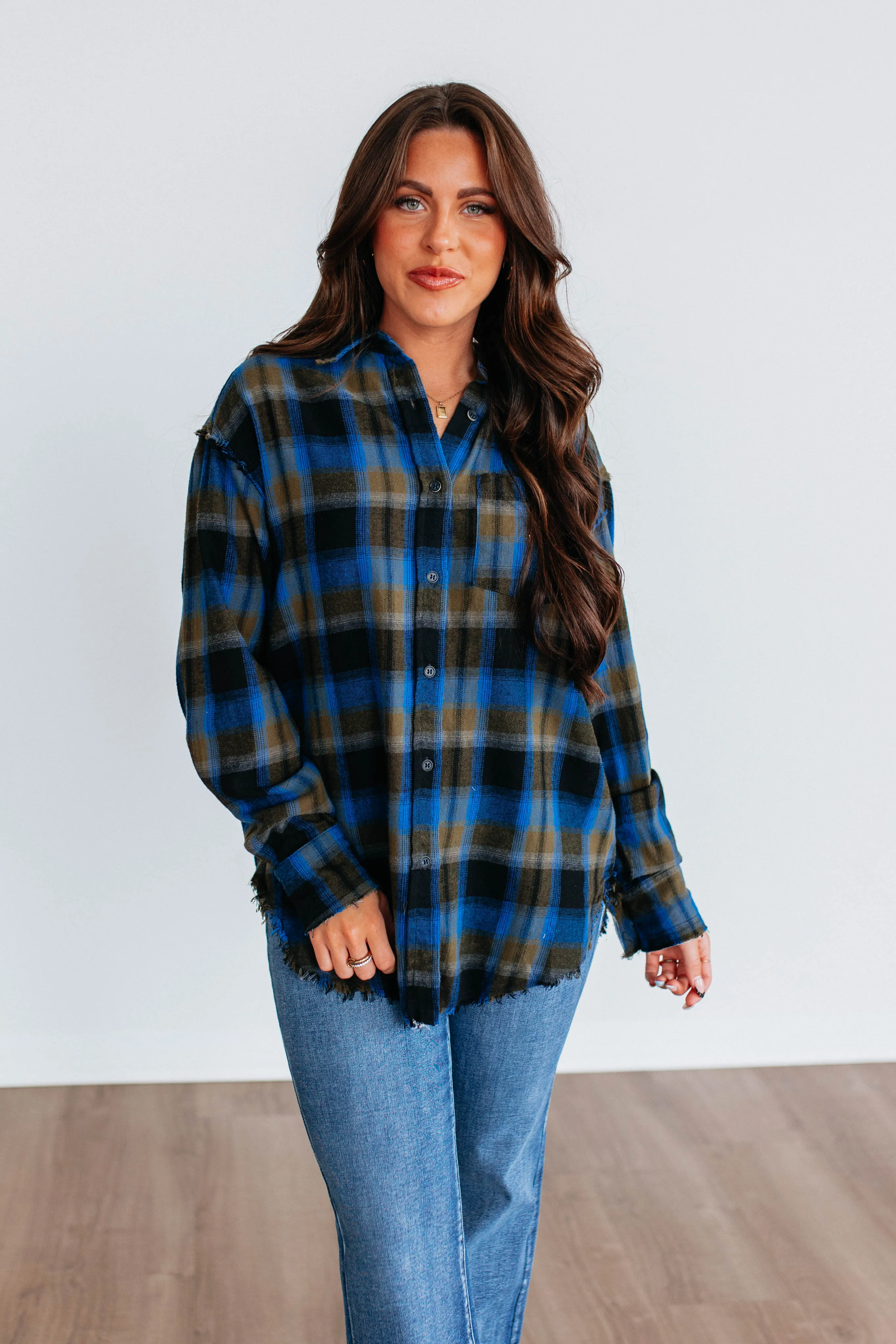 Reed Flannel Top sold by Wild Oak Boutique product image thumbnail 4