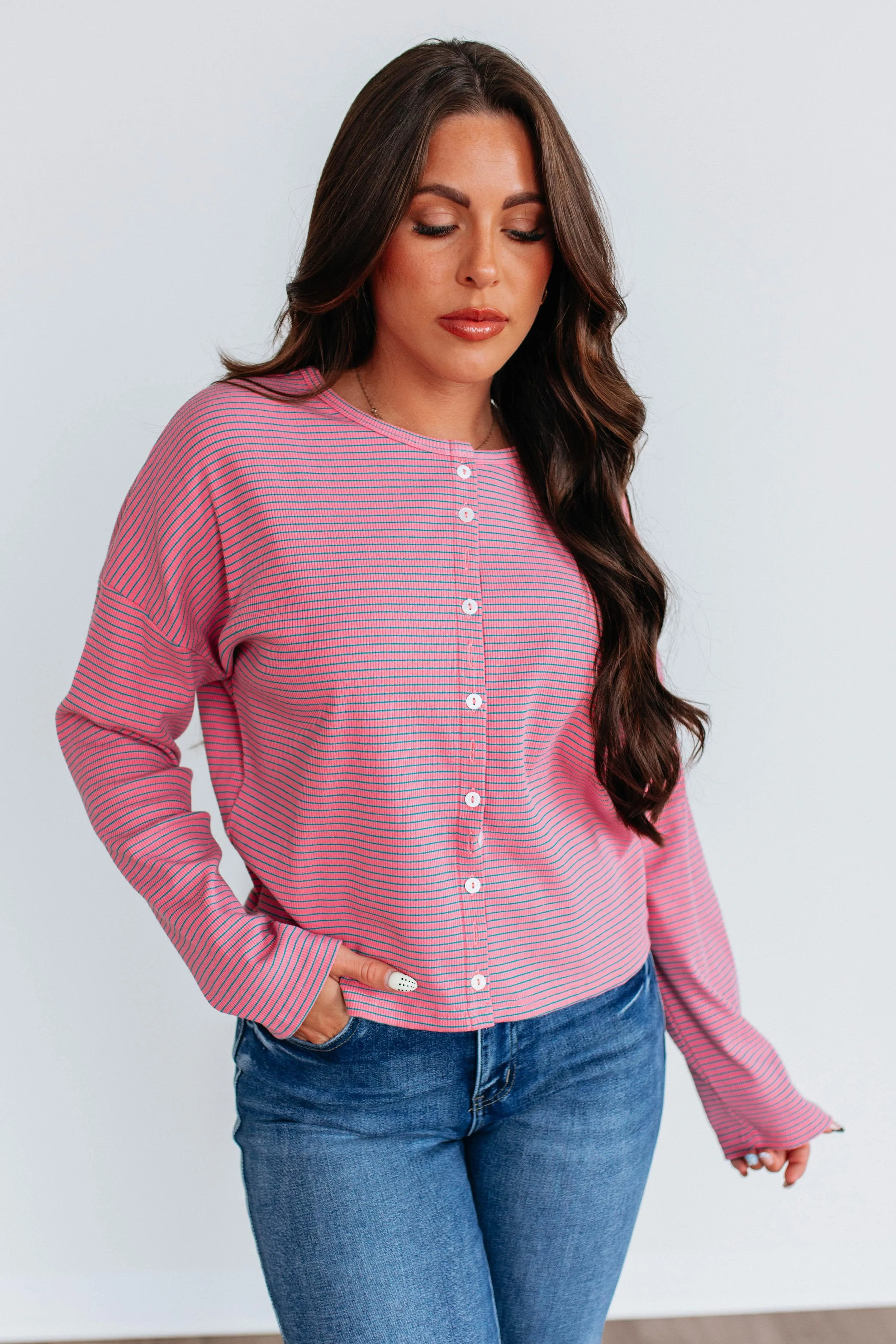 Kaitlyn Striped Top sold by Wild Oak Boutique product image thumbnail 3