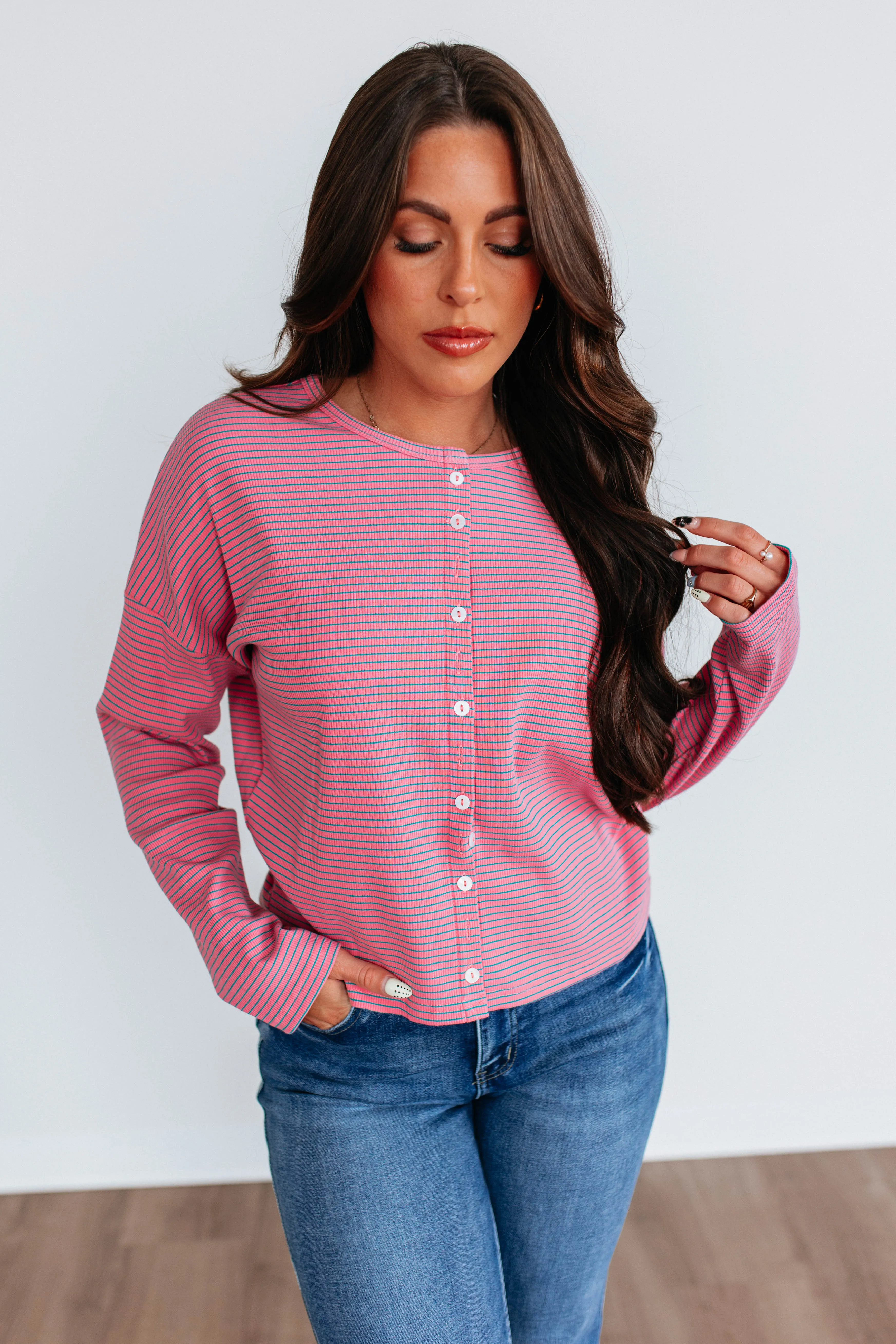 Kaitlyn Striped Top sold by Wild Oak Boutique