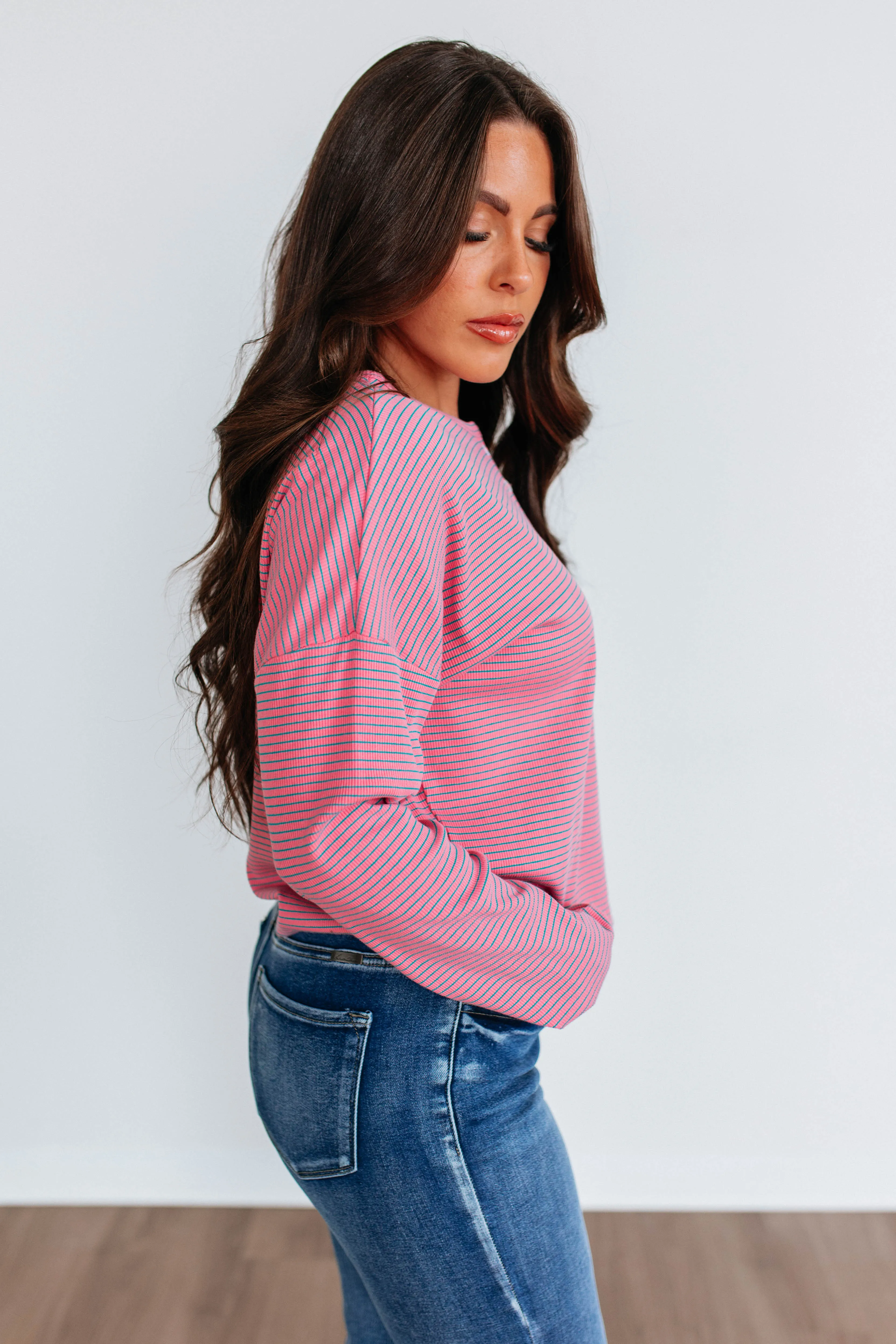 Kaitlyn Striped Top sold by Wild Oak Boutique product image thumbnail 4