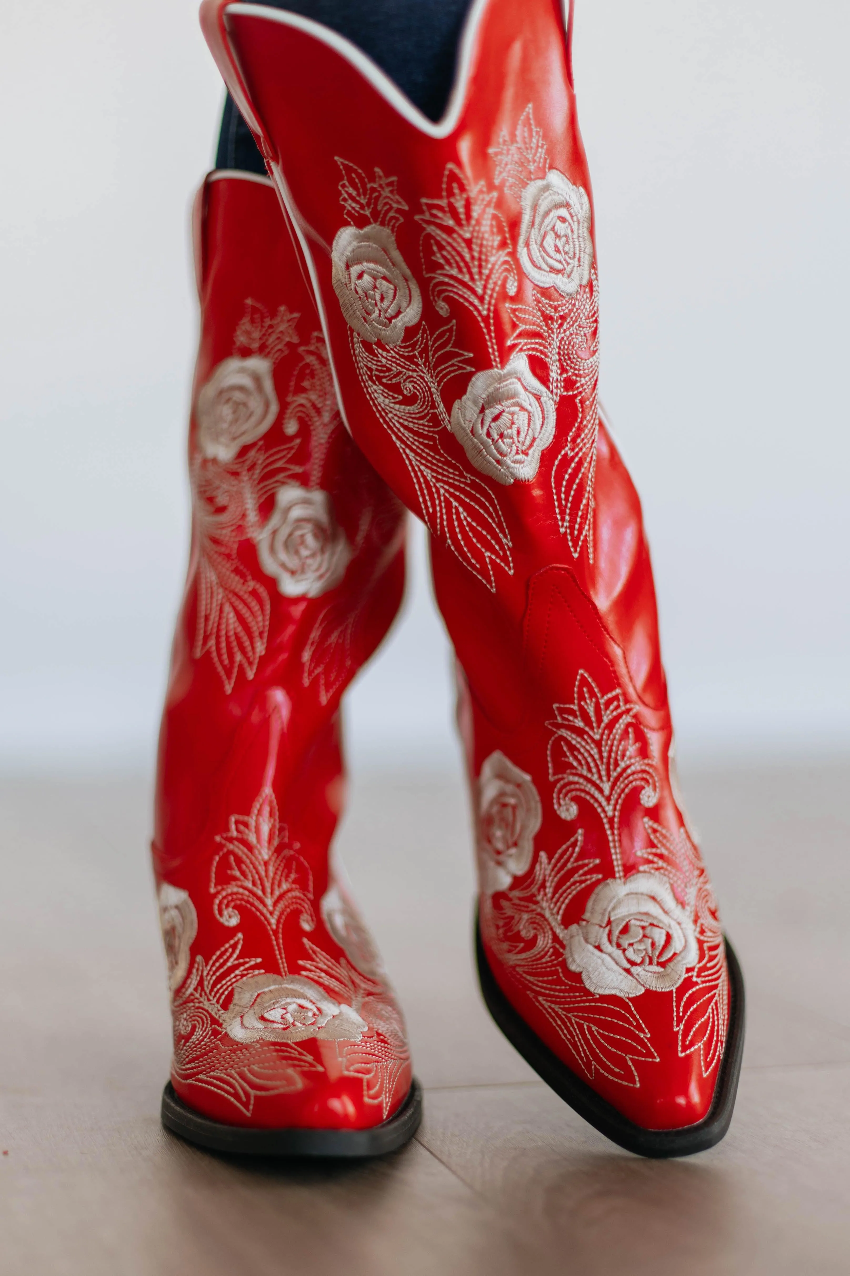 Center Stage Cowgirl Boots - Cherry sold by Wild Oak Boutique product image thumbnail 2