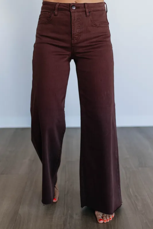 Priscilla Risen Jeans - Chocolate sold by Wild Oak Boutique