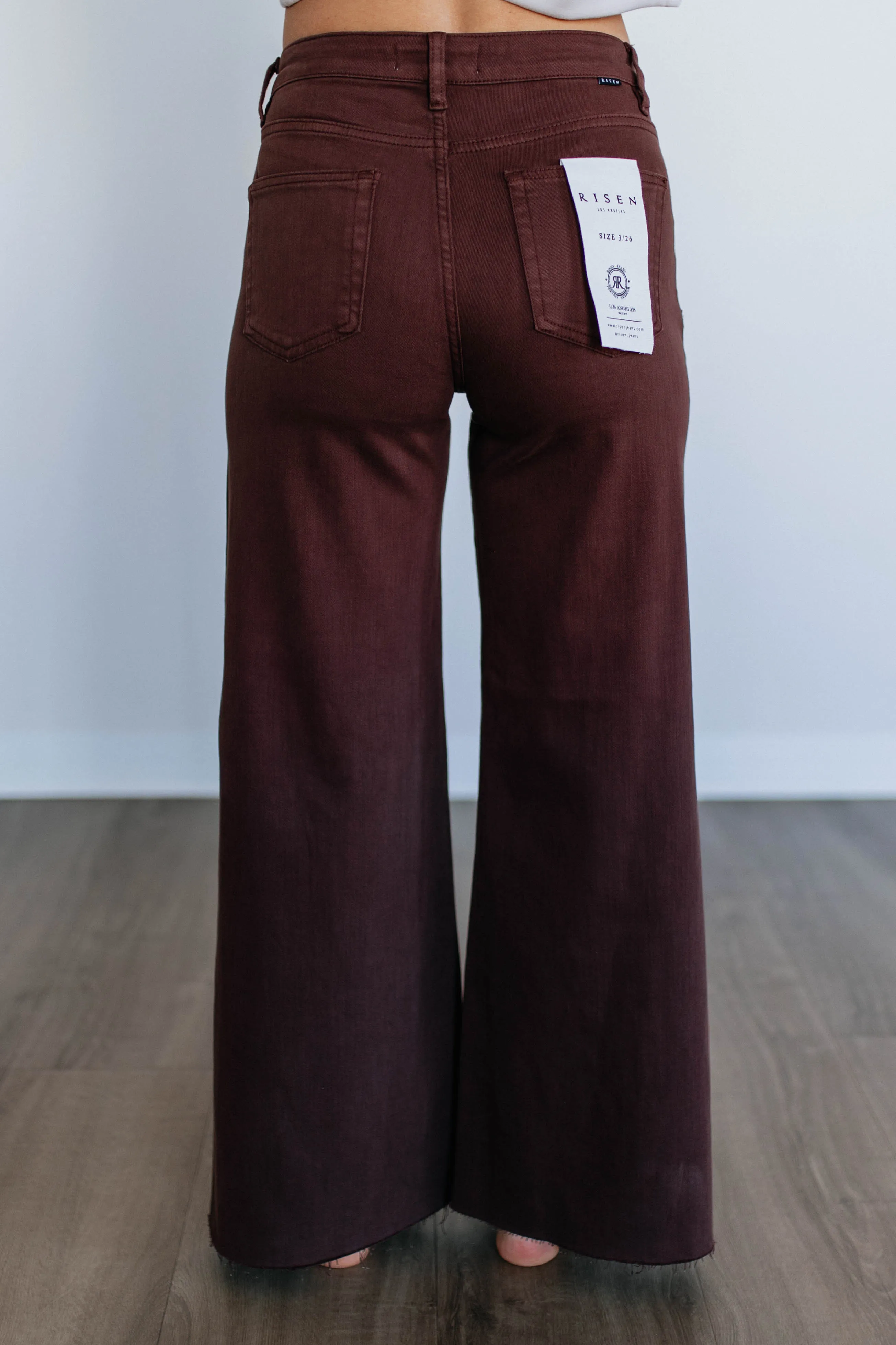 Priscilla Risen Jeans - Chocolate sold by Wild Oak Boutique product image thumbnail 4