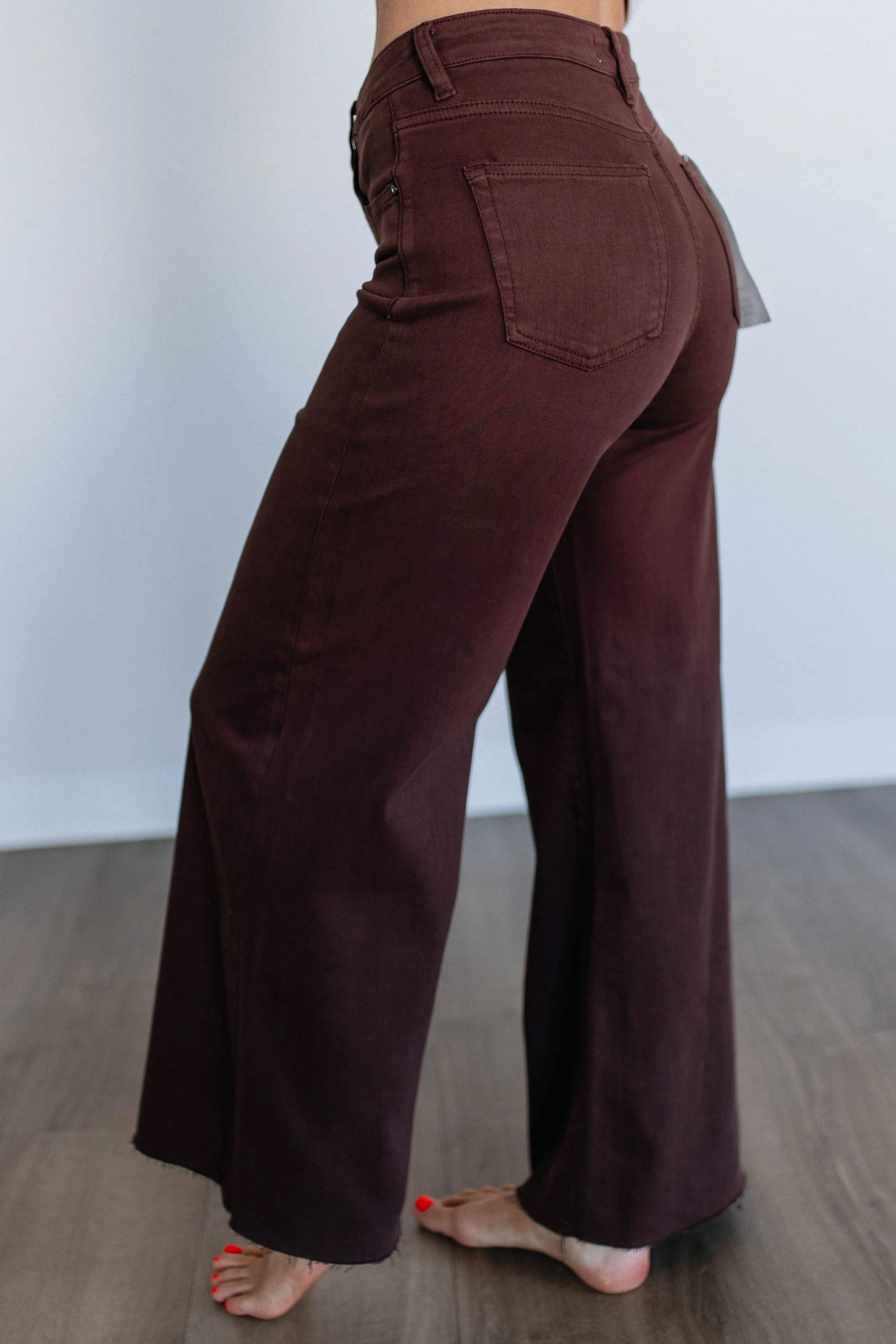 Priscilla Risen Jeans - Chocolate sold by Wild Oak Boutique product image thumbnail 2