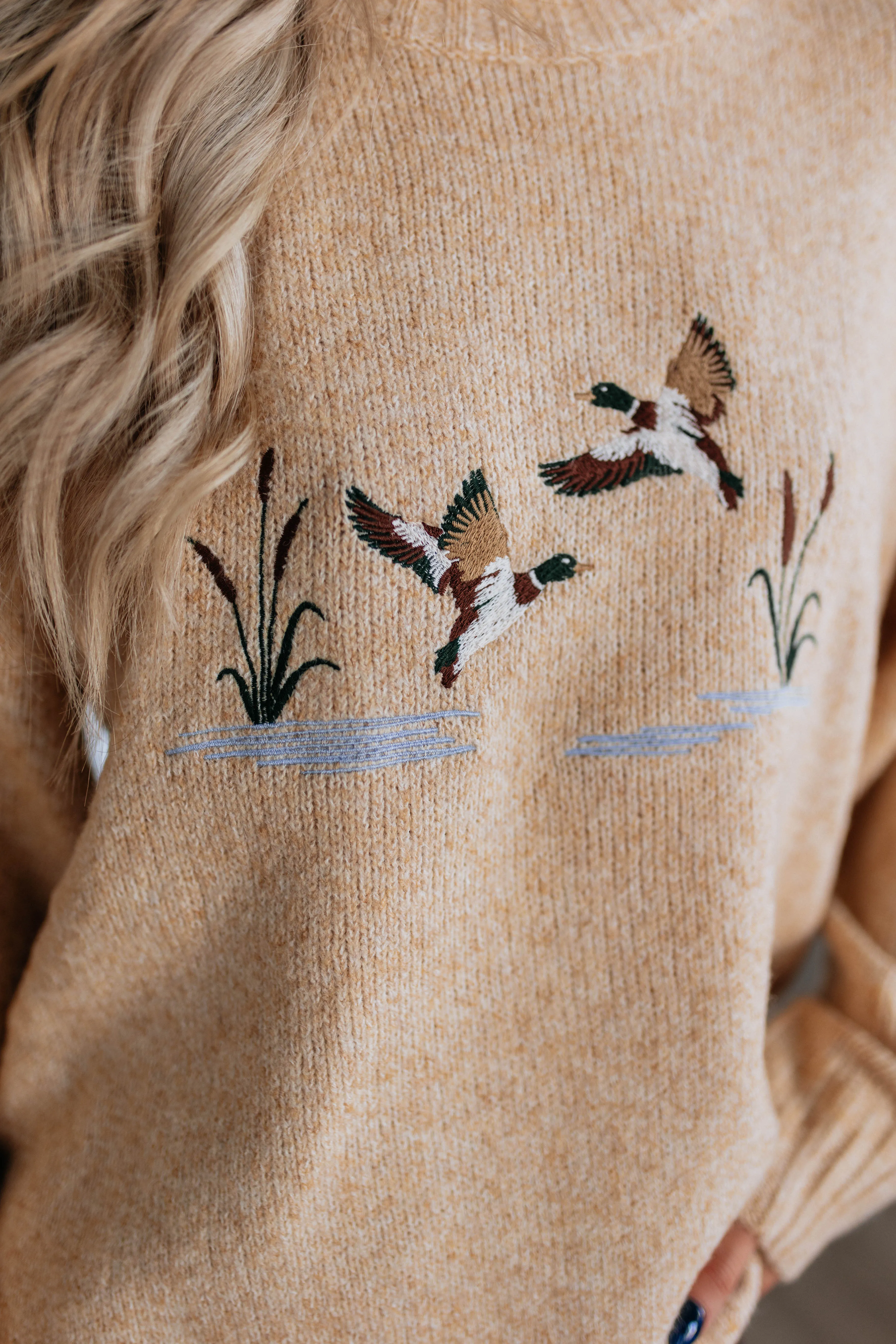 Pondside Mornings Sweater sold by Wild Oak Boutique