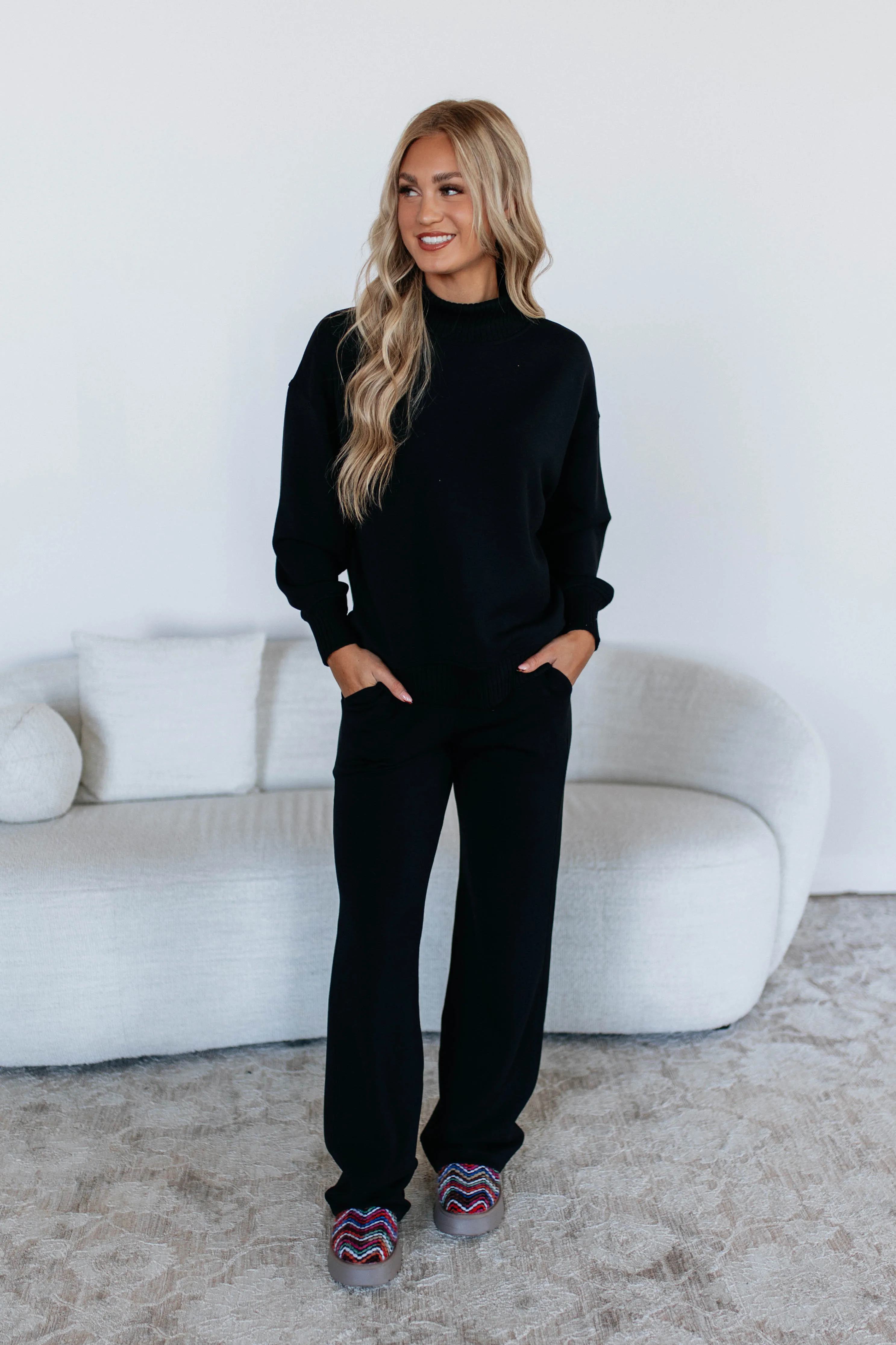 Kirsten Lounge Pants - Black sold by Wild Oak Boutique product image thumbnail 2