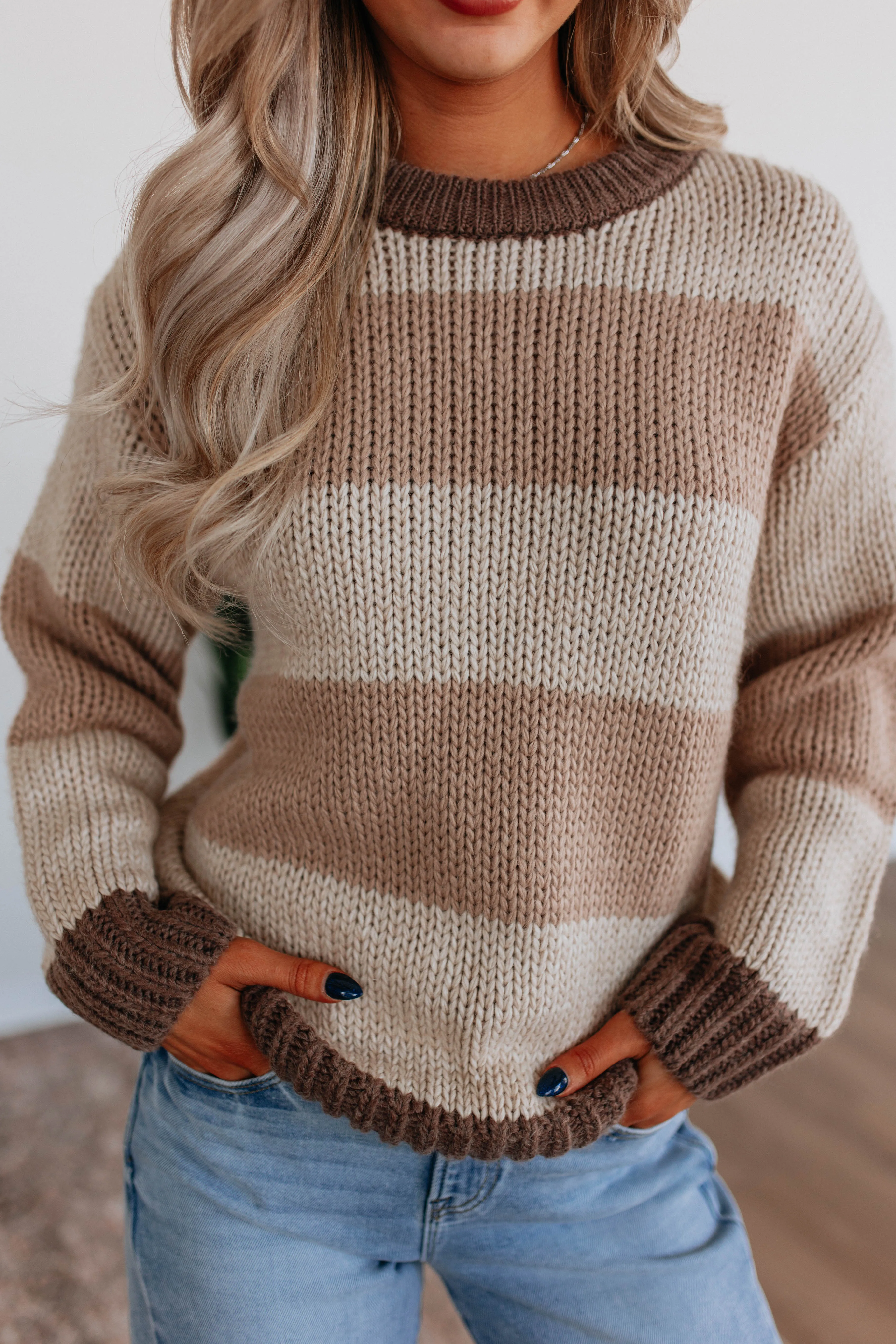 Jaylyn Striped Sweater sold by Wild Oak Boutique product image thumbnail 4