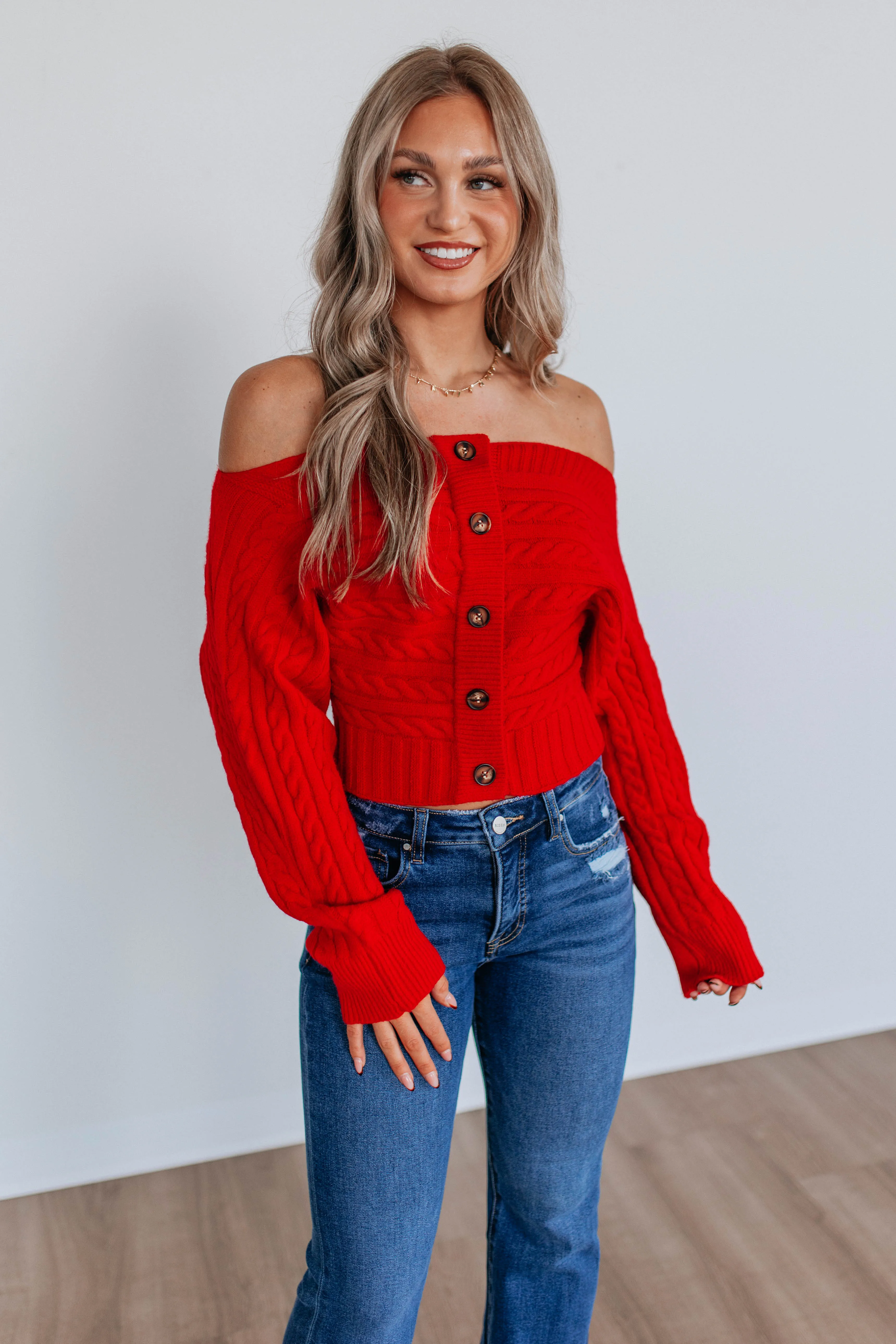 Emeline Sweater Top - Ruby sold by Wild Oak Boutique product image thumbnail 3