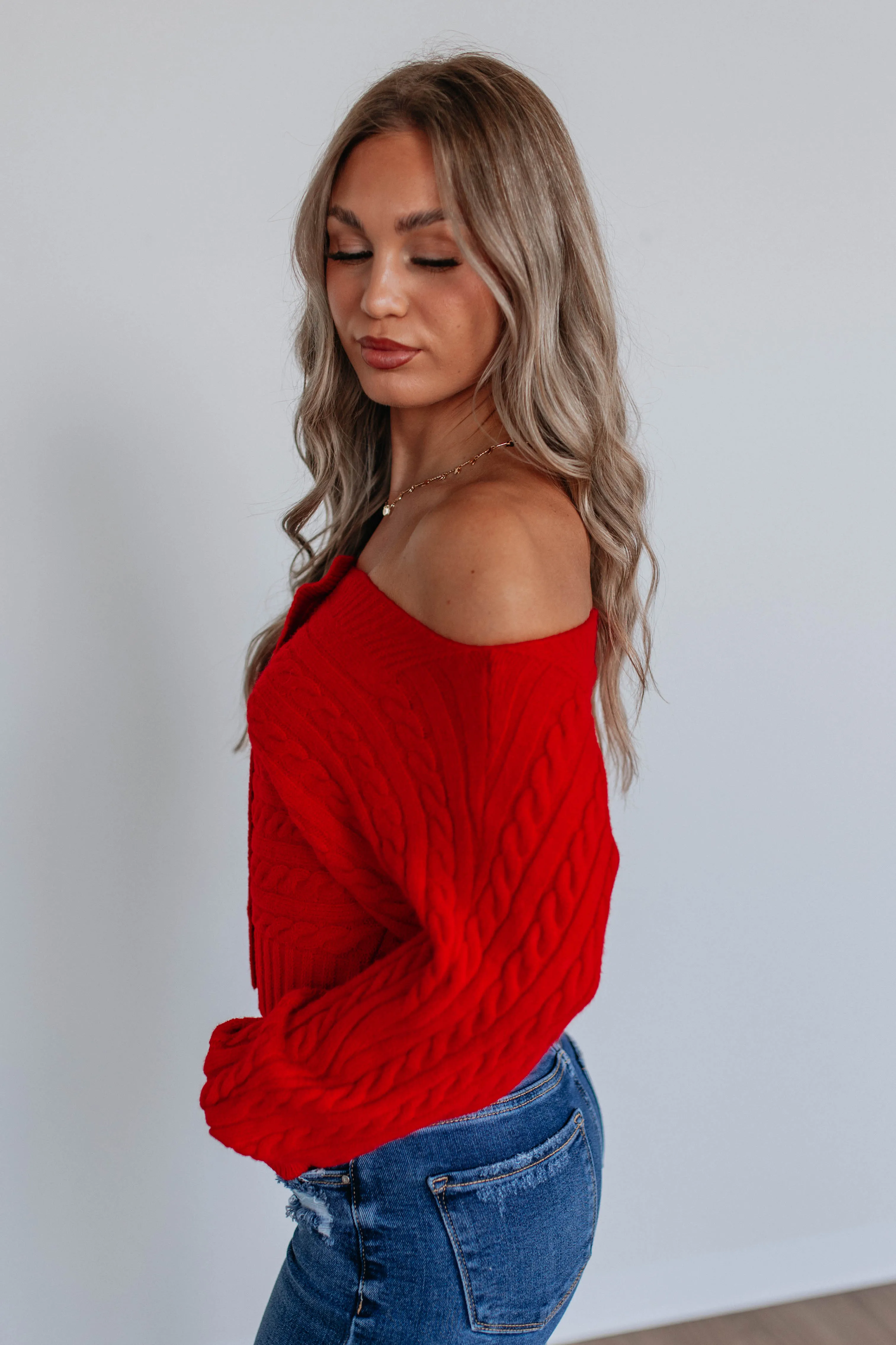 Emeline Sweater Top - Ruby sold by Wild Oak Boutique product image thumbnail 4