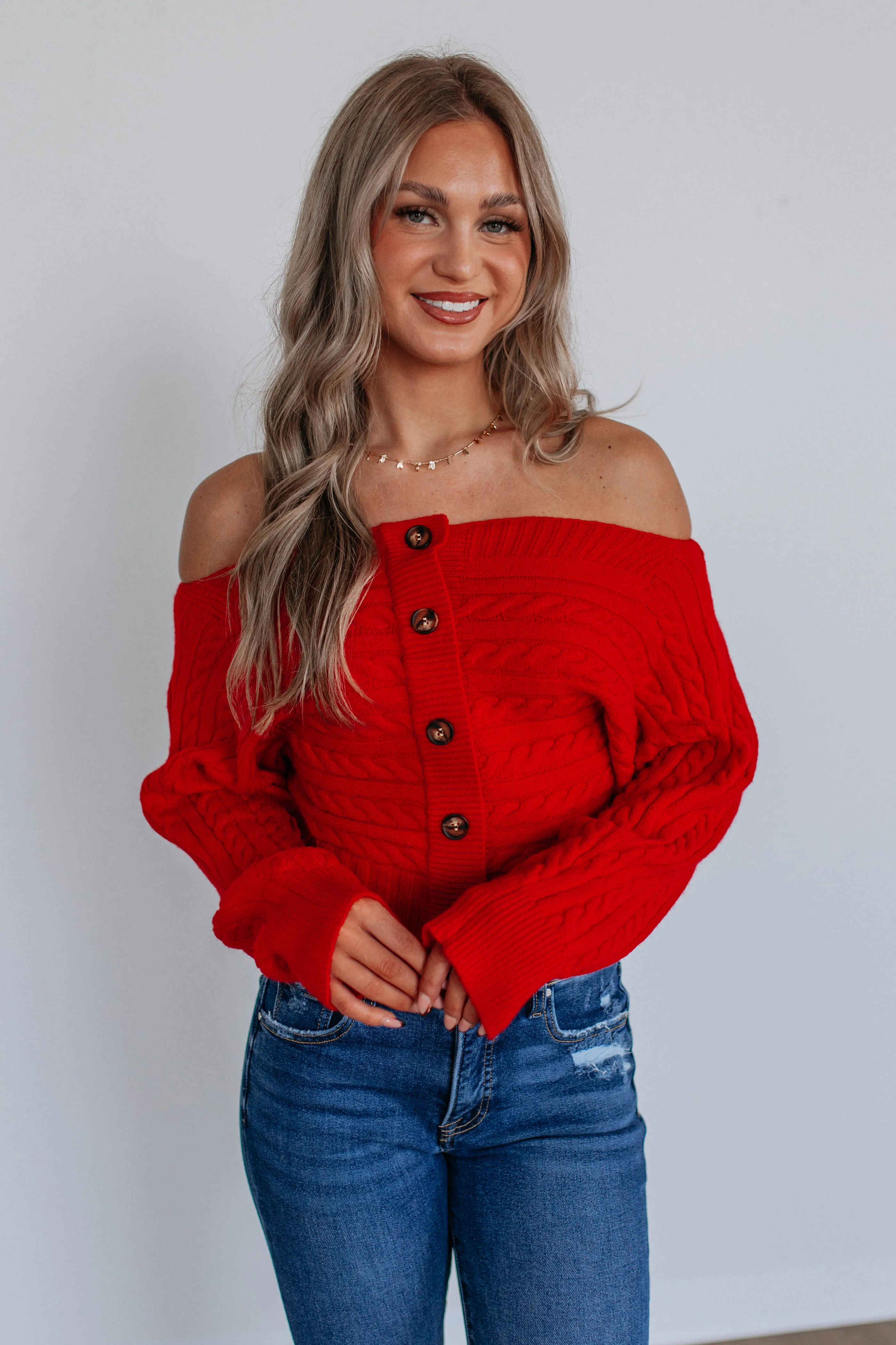 Emeline Sweater Top - Ruby sold by Wild Oak Boutique product image thumbnail 5