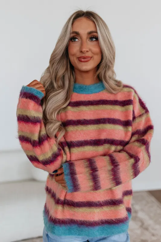 Cierra Striped Sweater sold by Wild Oak Boutique