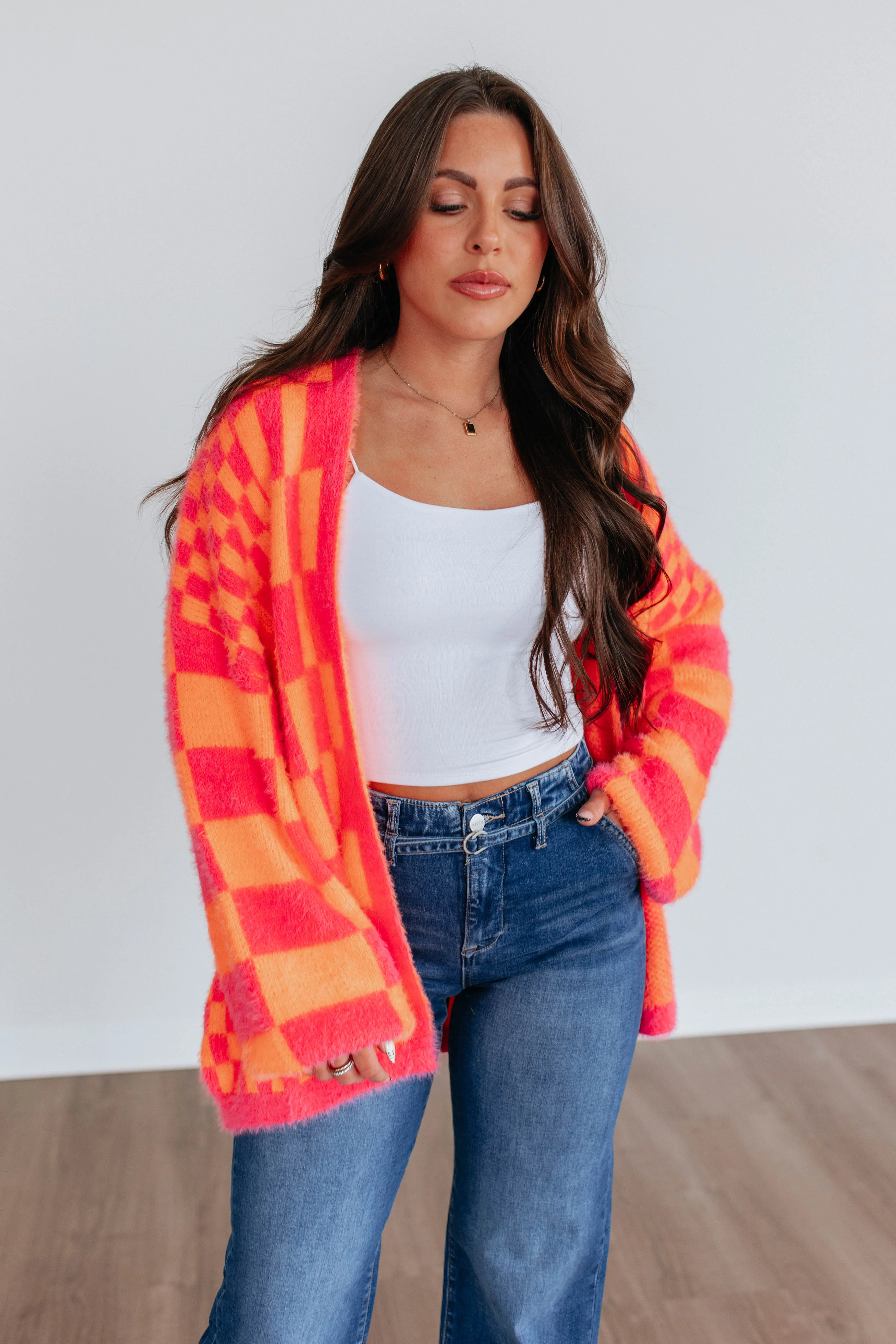 Kristy Checkered Cardigan sold by Wild Oak Boutique product image thumbnail 5