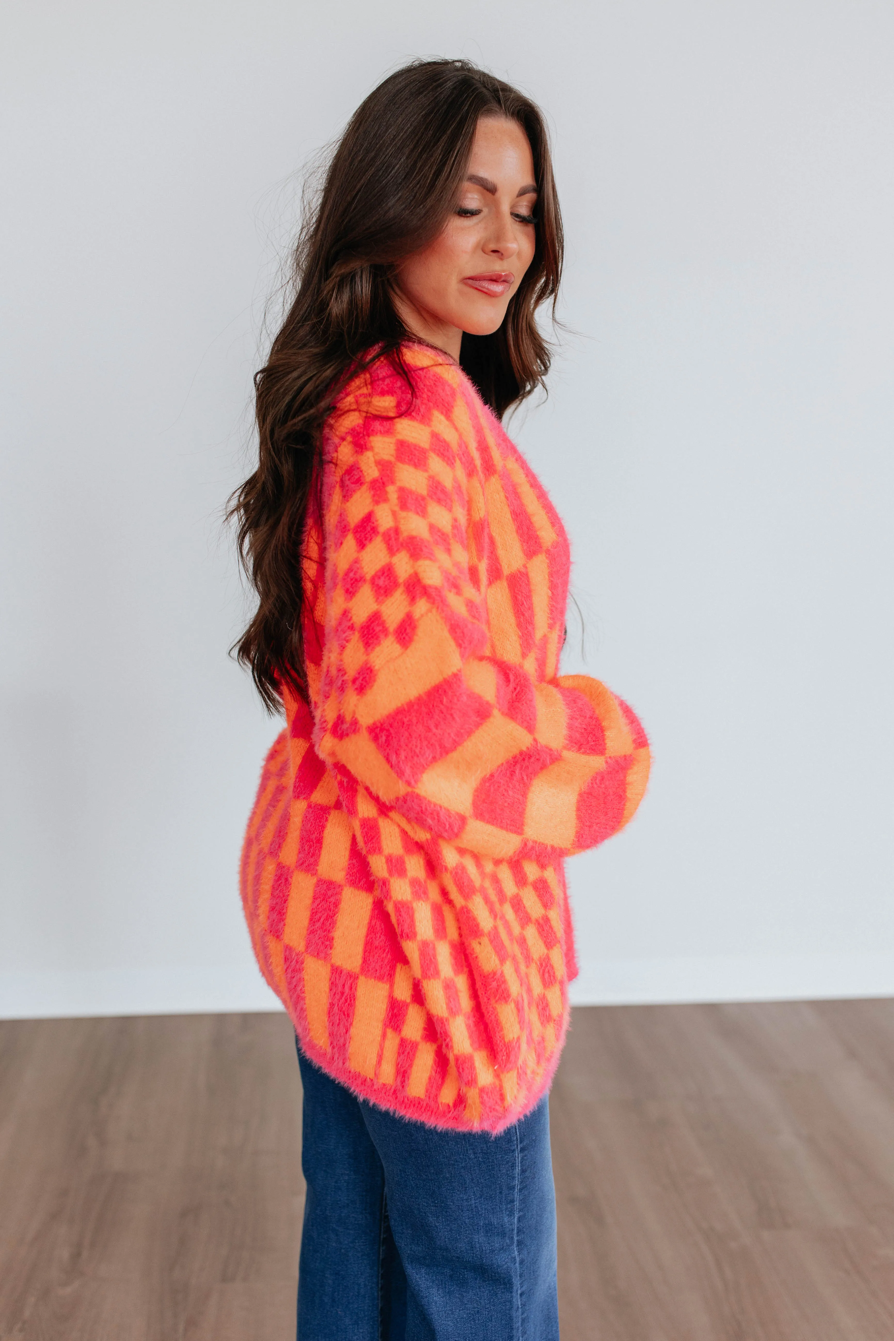Kristy Checkered Cardigan sold by Wild Oak Boutique product image thumbnail 3