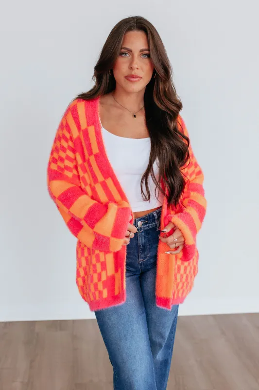 Kristy Checkered Cardigan made by Davi & Dani