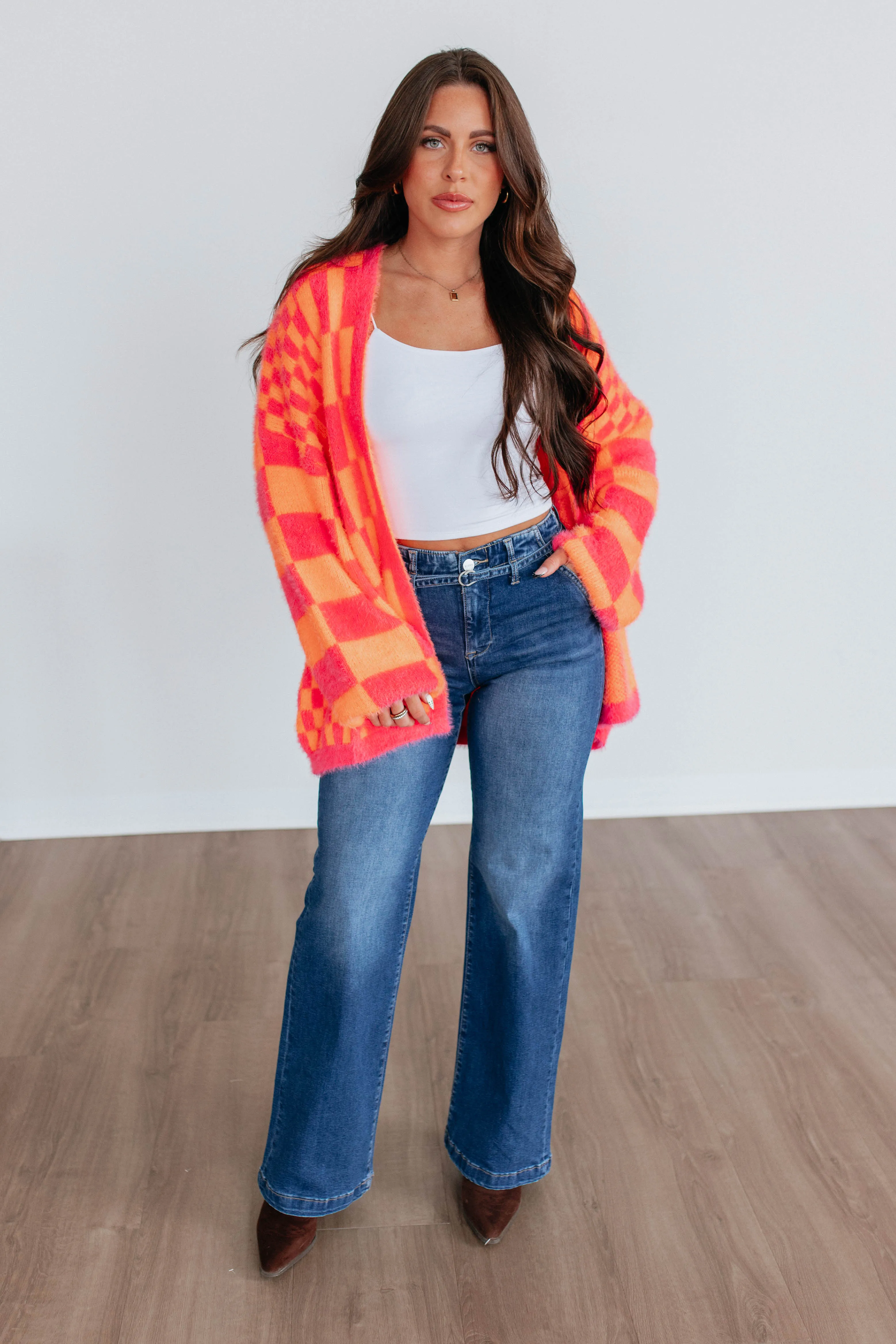 Kristy Checkered Cardigan sold by Wild Oak Boutique product image thumbnail 2