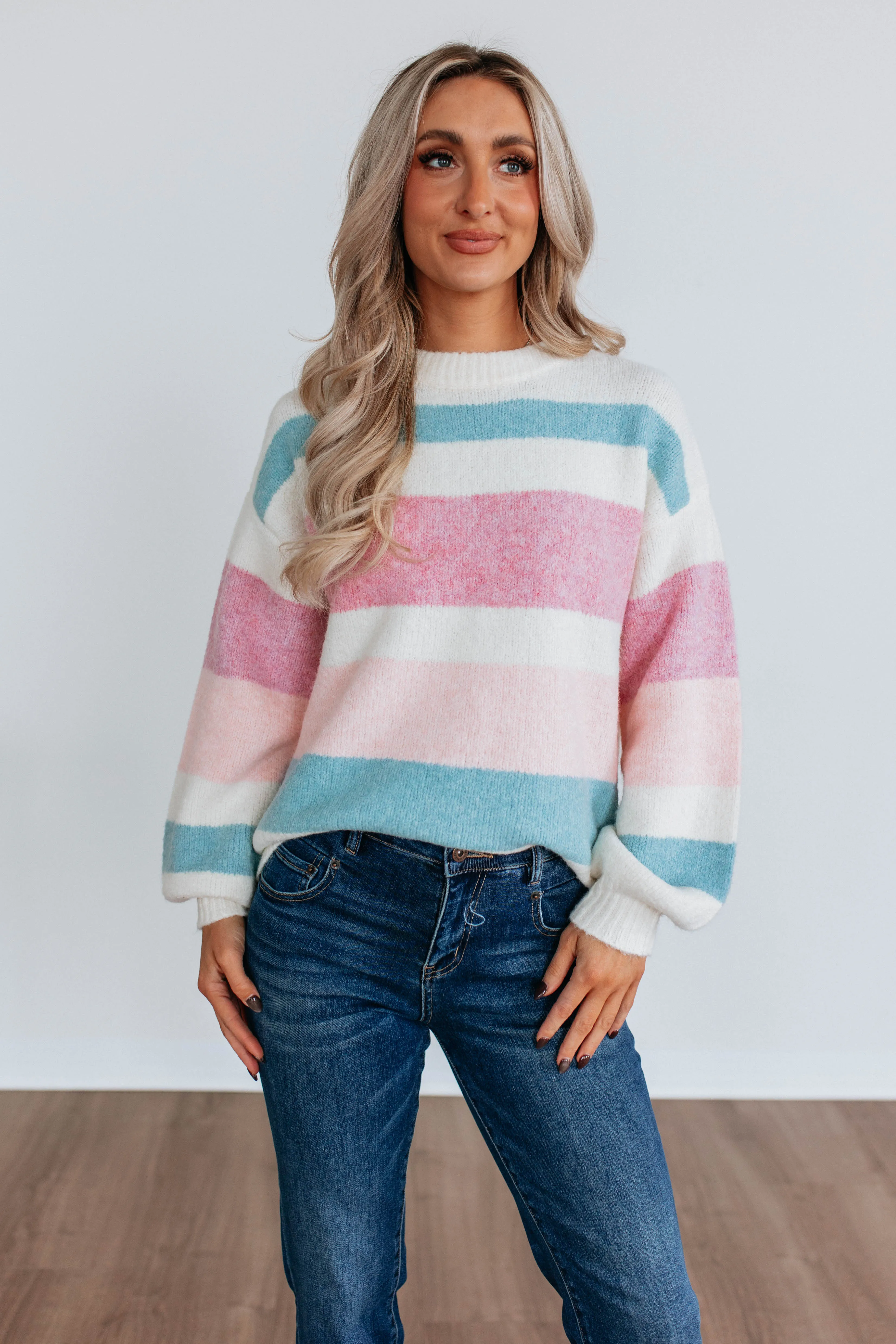 Diana Colorblock Sweater sold by Wild Oak Boutique